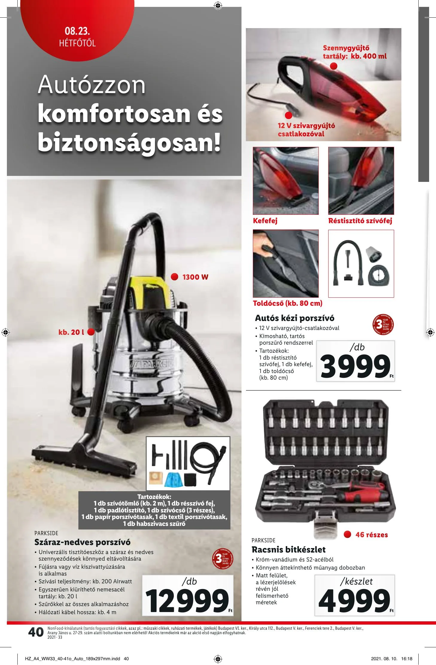 Lidl akciós újság 08.19–08.25 – 40. oldal