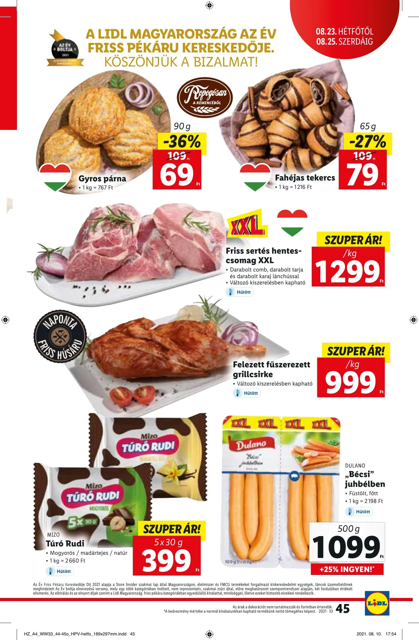 Lidl akciós újság 08.19–08.25 – 45. oldal