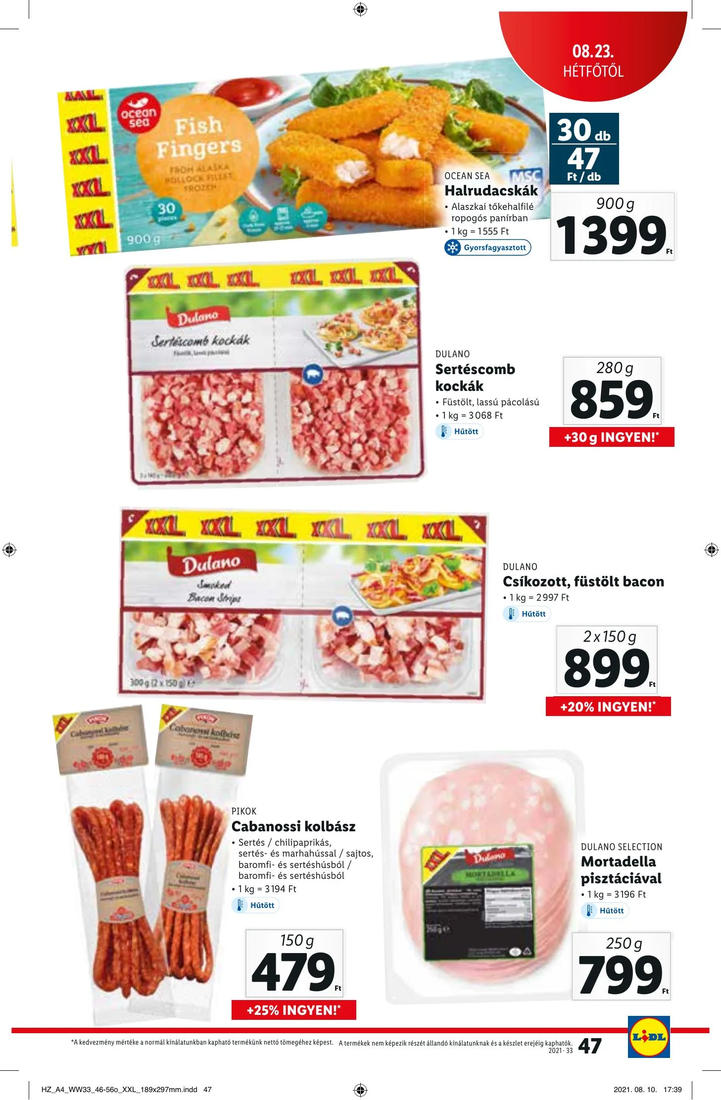 Lidl akciós újság 08.19–08.25 – 47. oldal