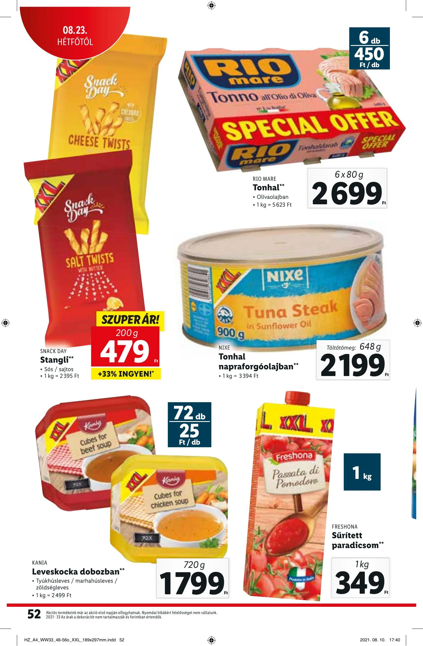 Lidl akciós újság 08.19–08.25 – 52. oldal