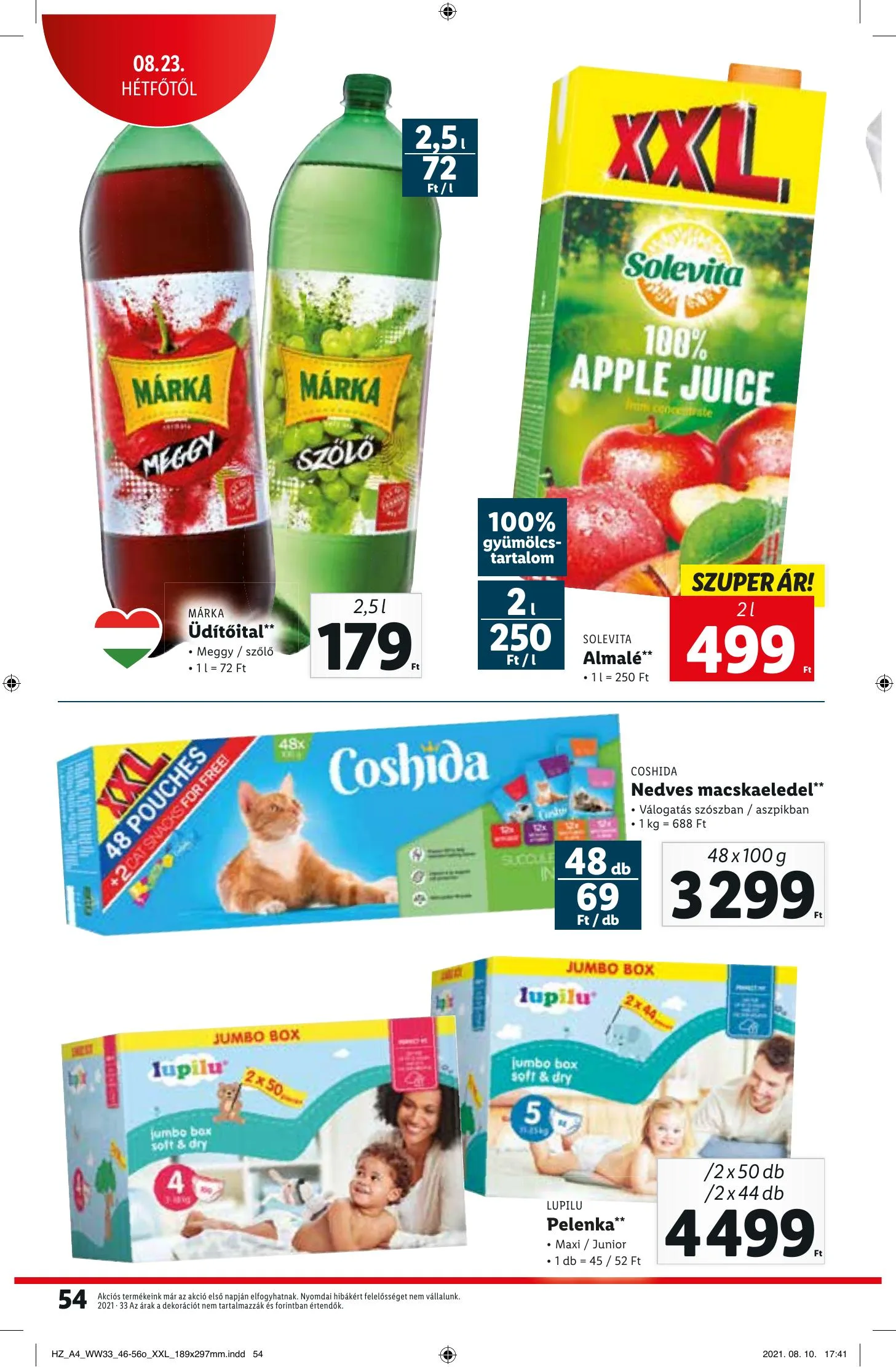 Lidl akciós újság 08.19–08.25 – 54. oldal