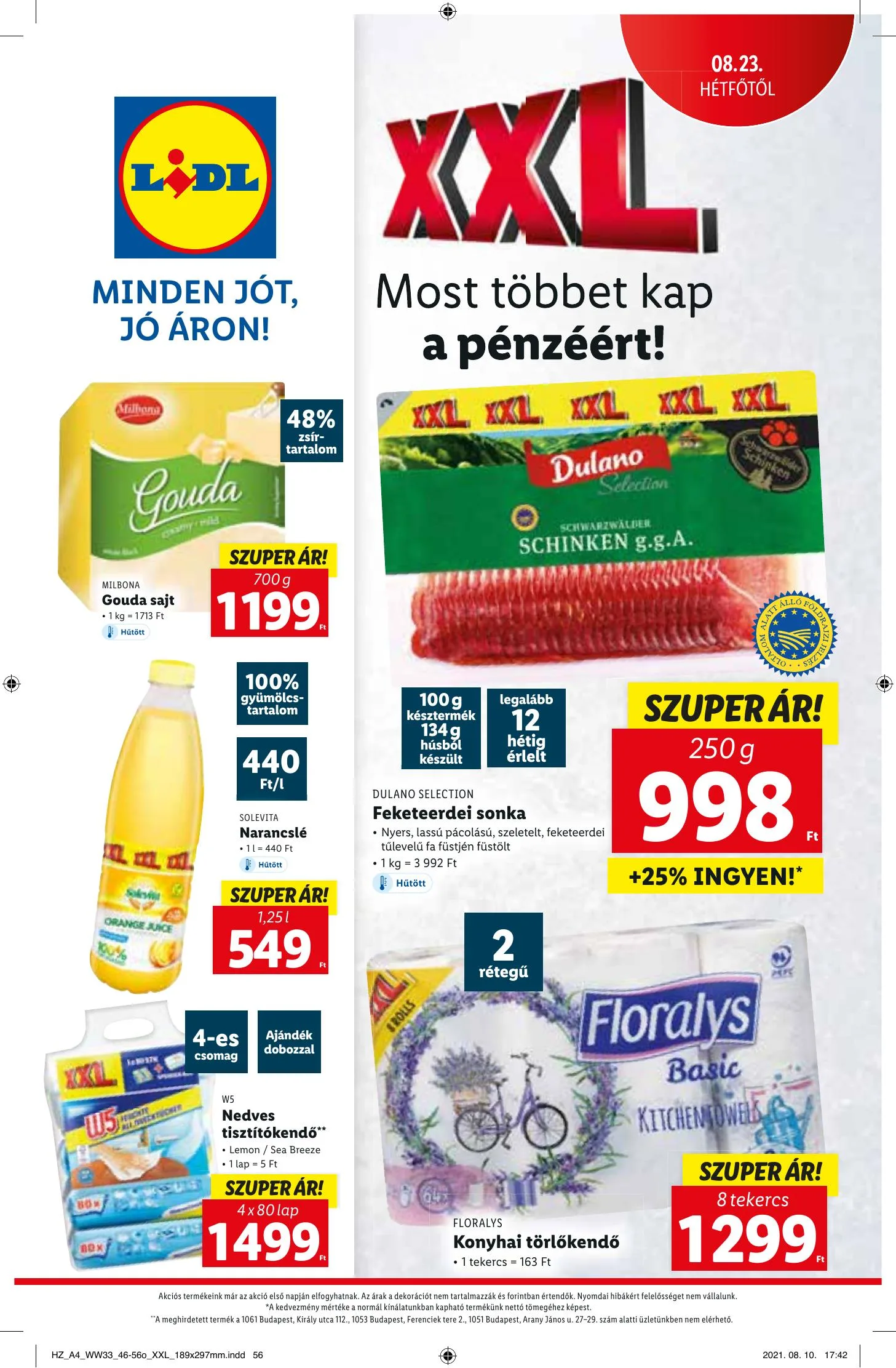 Lidl akciós újság 08.19–08.25 – 56. oldal
