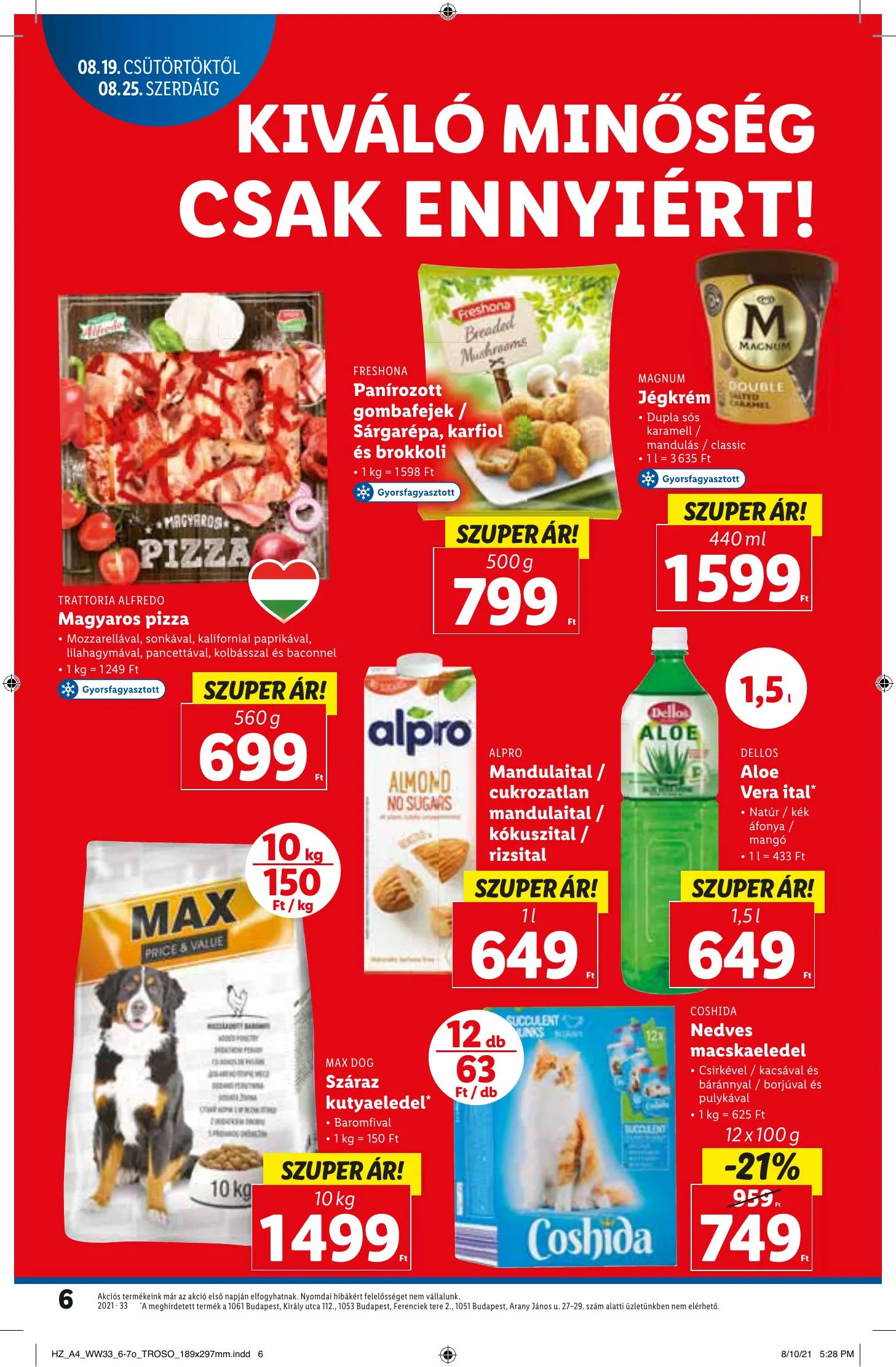 Lidl akciós újság 08.19–08.25 – 6. oldal