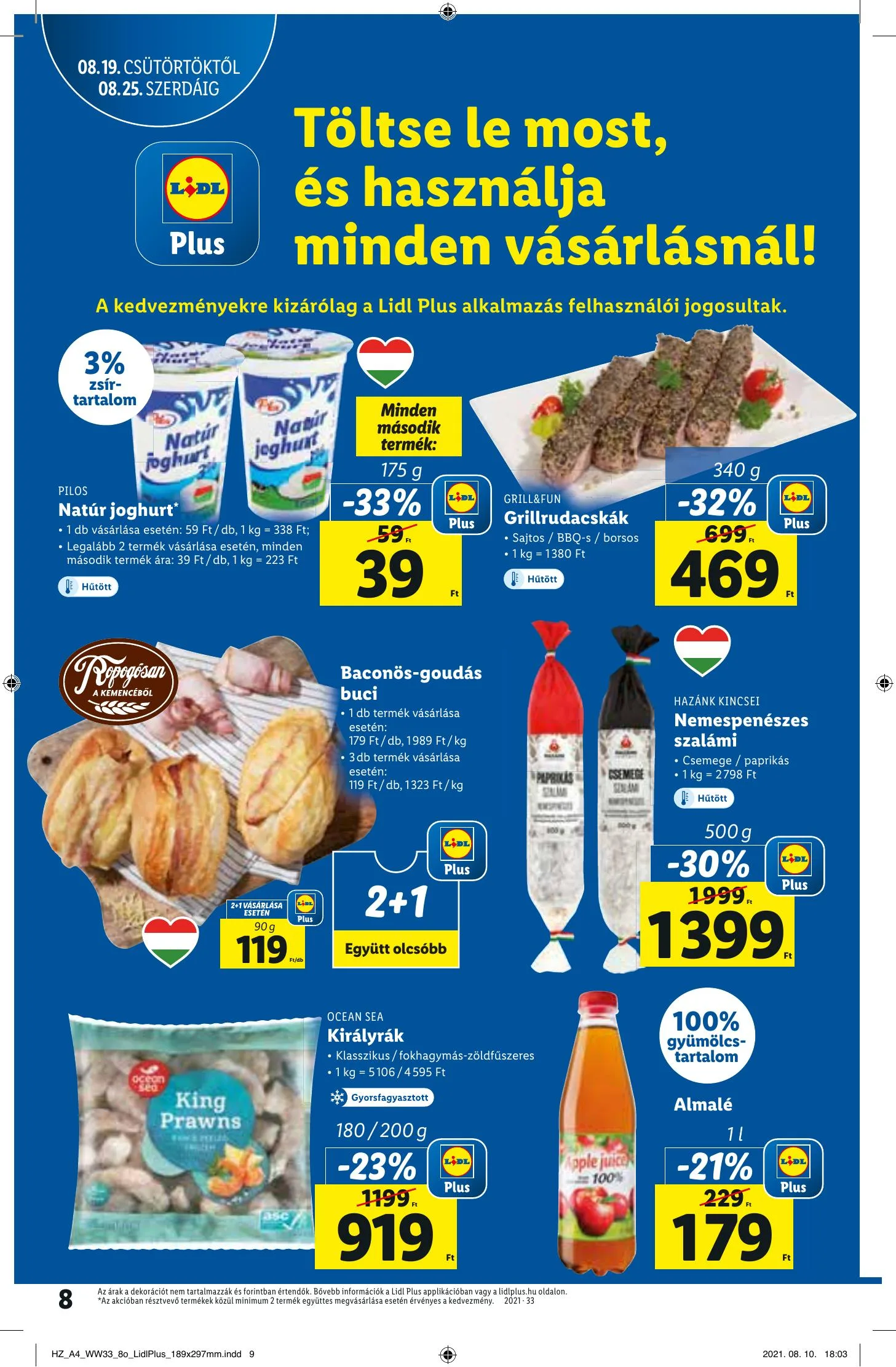 Lidl akciós újság 08.19–08.25 – 8. oldal