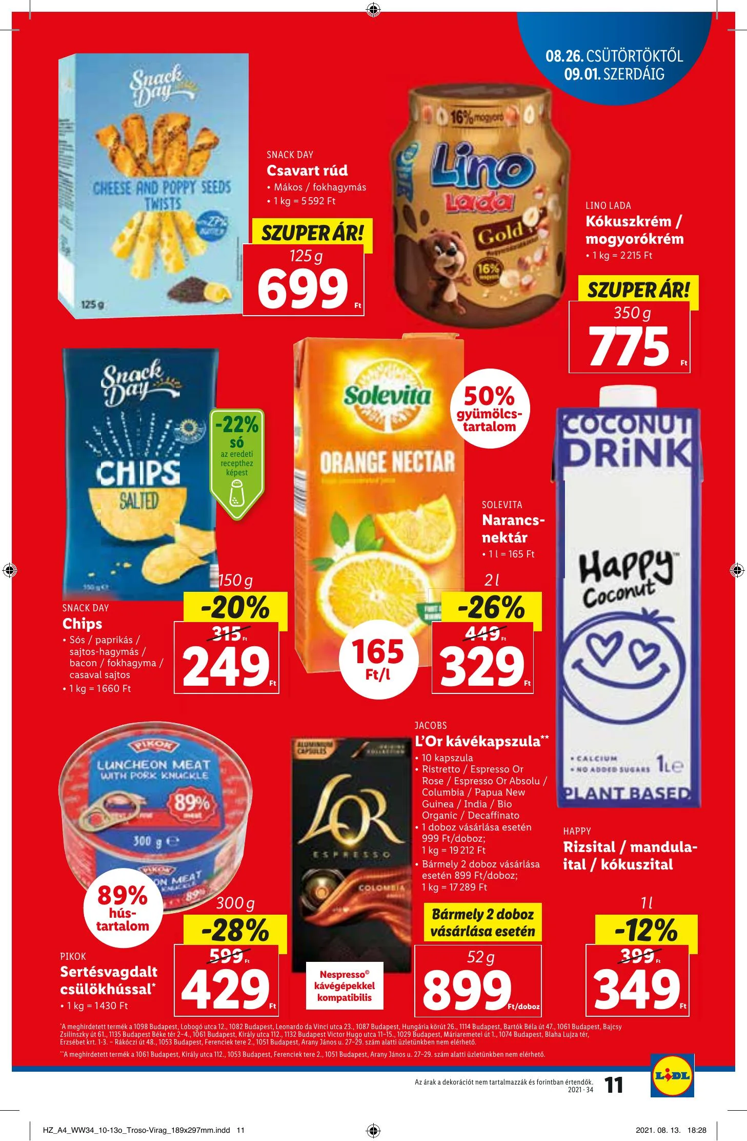 Lidl akciós újság 08.26–09.01 – 11. oldal