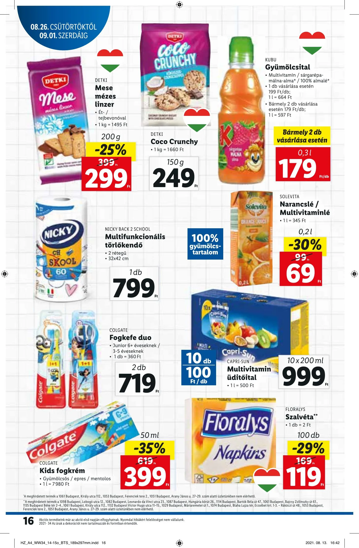 Lidl akciós újság 08.26–09.01 – 16. oldal