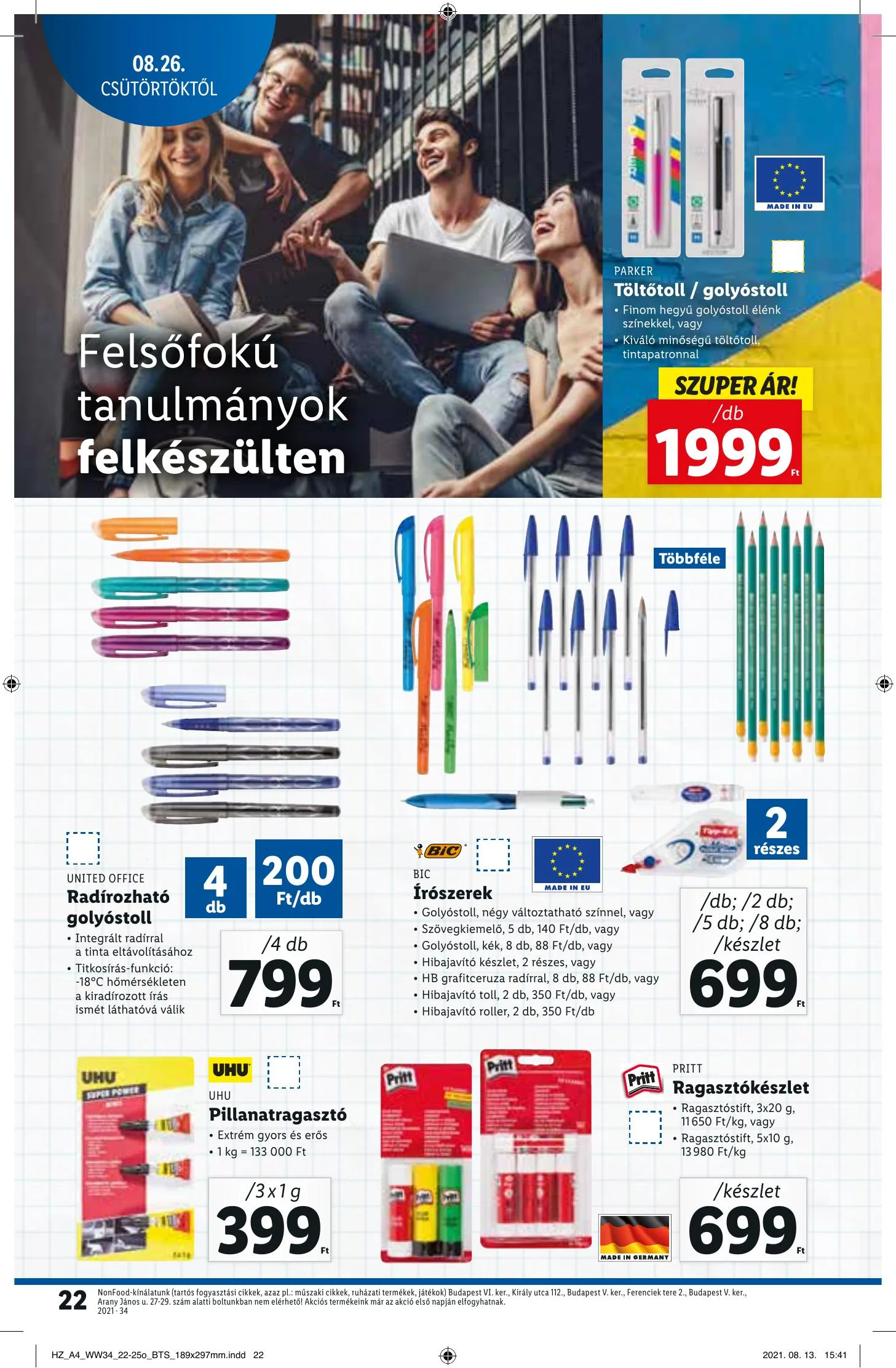 Lidl akciós újság 08.26–09.01 – 22. oldal