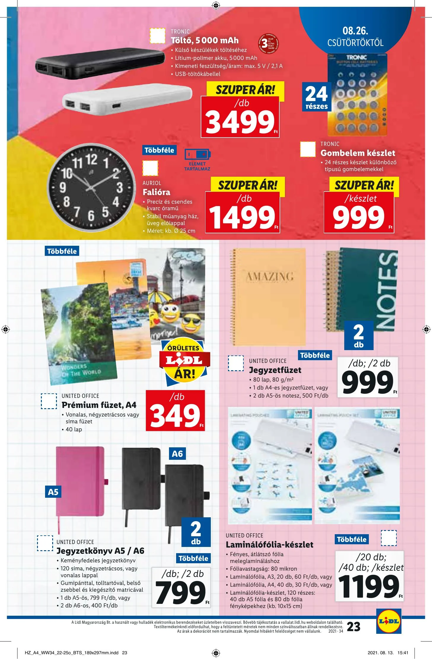 Lidl akciós újság 08.26–09.01 – 23. oldal