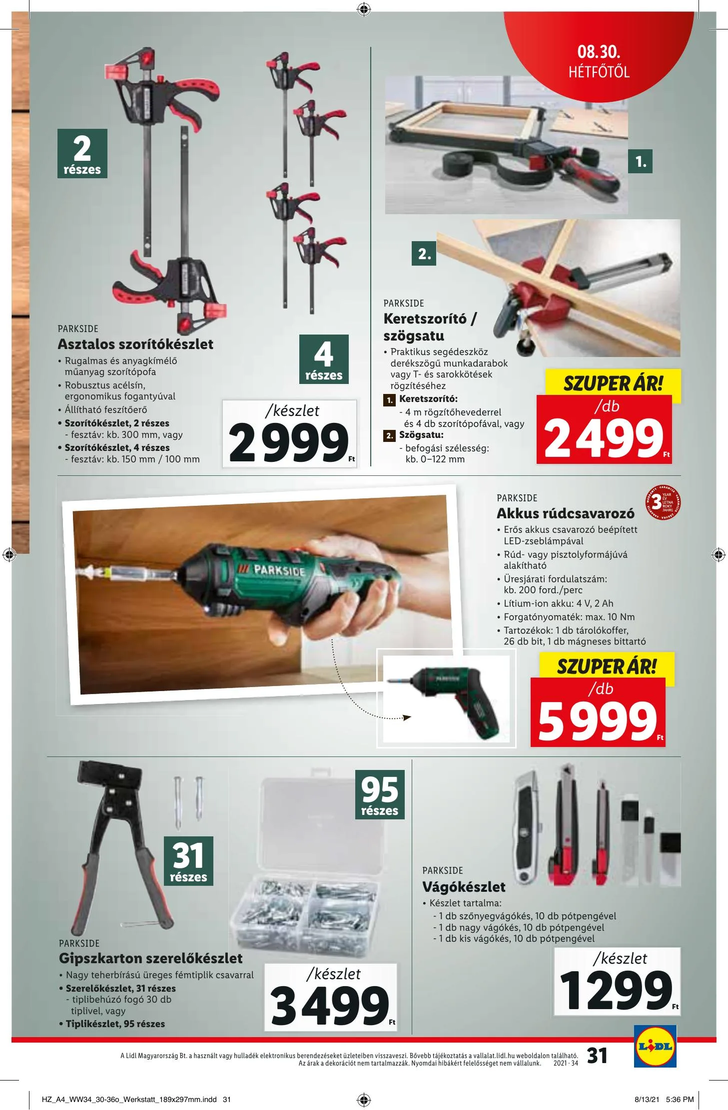 Lidl akciós újság 08.26–09.01 – 31. oldal
