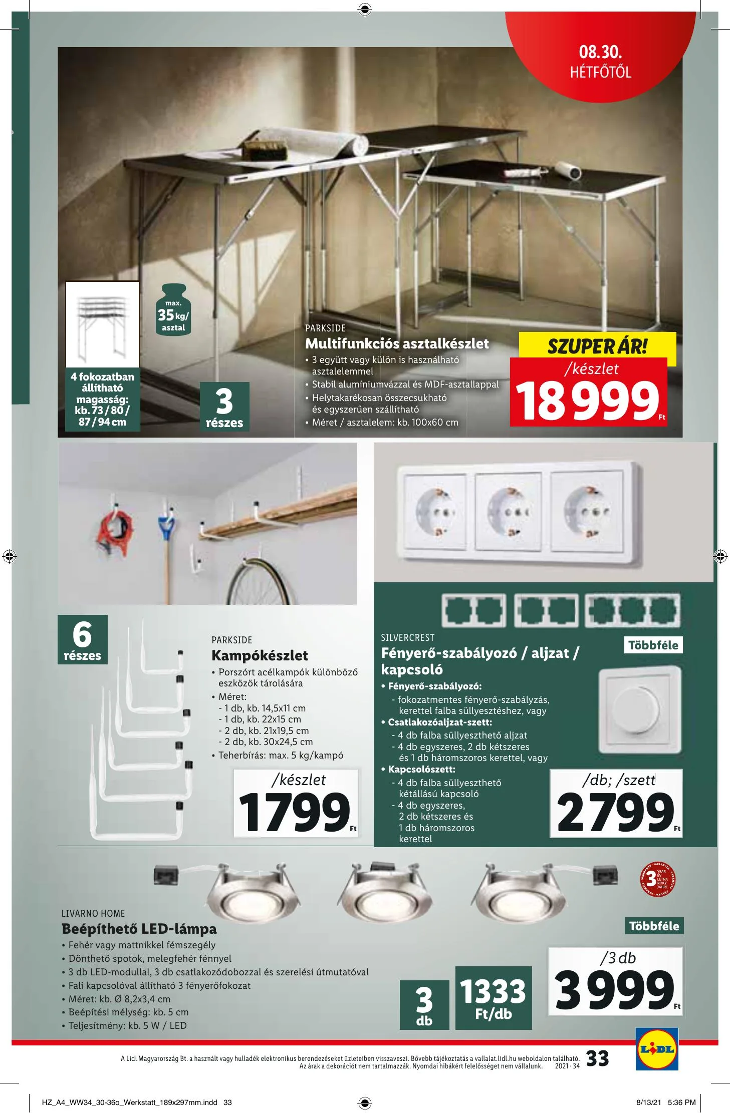 Lidl akciós újság 08.26–09.01 – 33. oldal