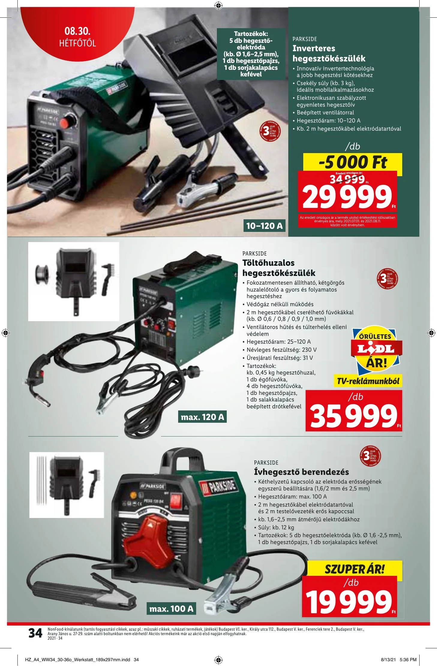 Lidl akciós újság 08.26–09.01 – 34. oldal