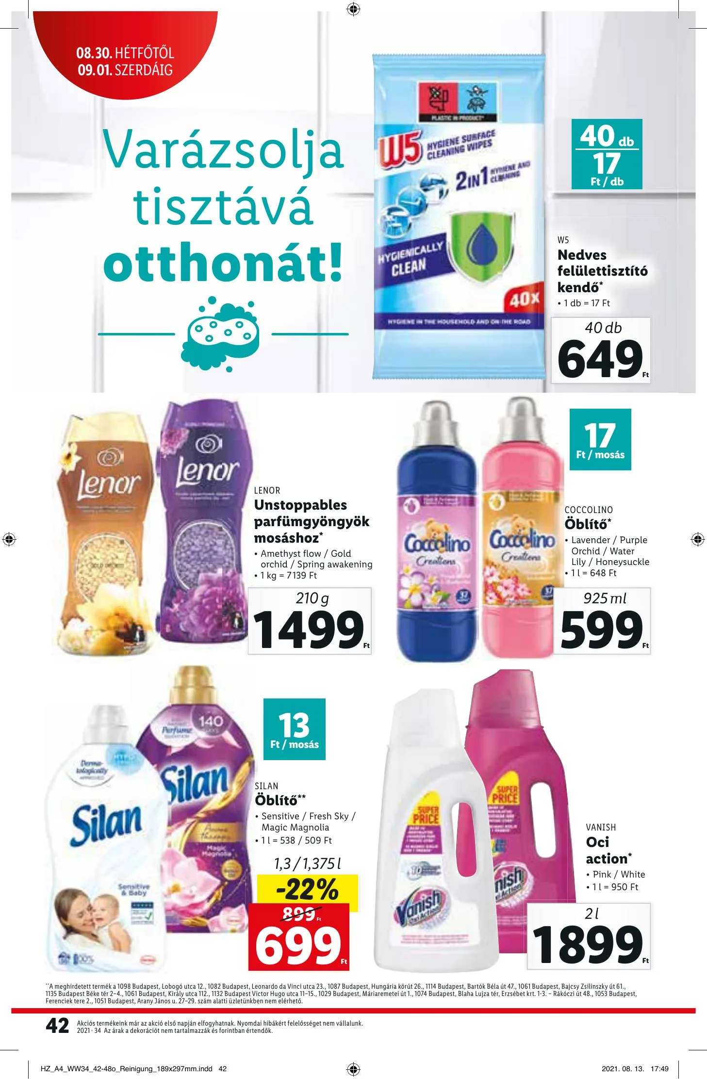 Lidl akciós újság 08.26–09.01 – 42. oldal