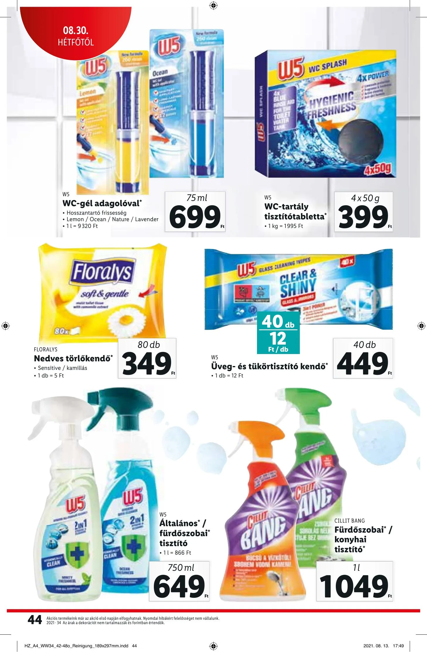 Lidl akciós újság 08.26–09.01 – 44. oldal