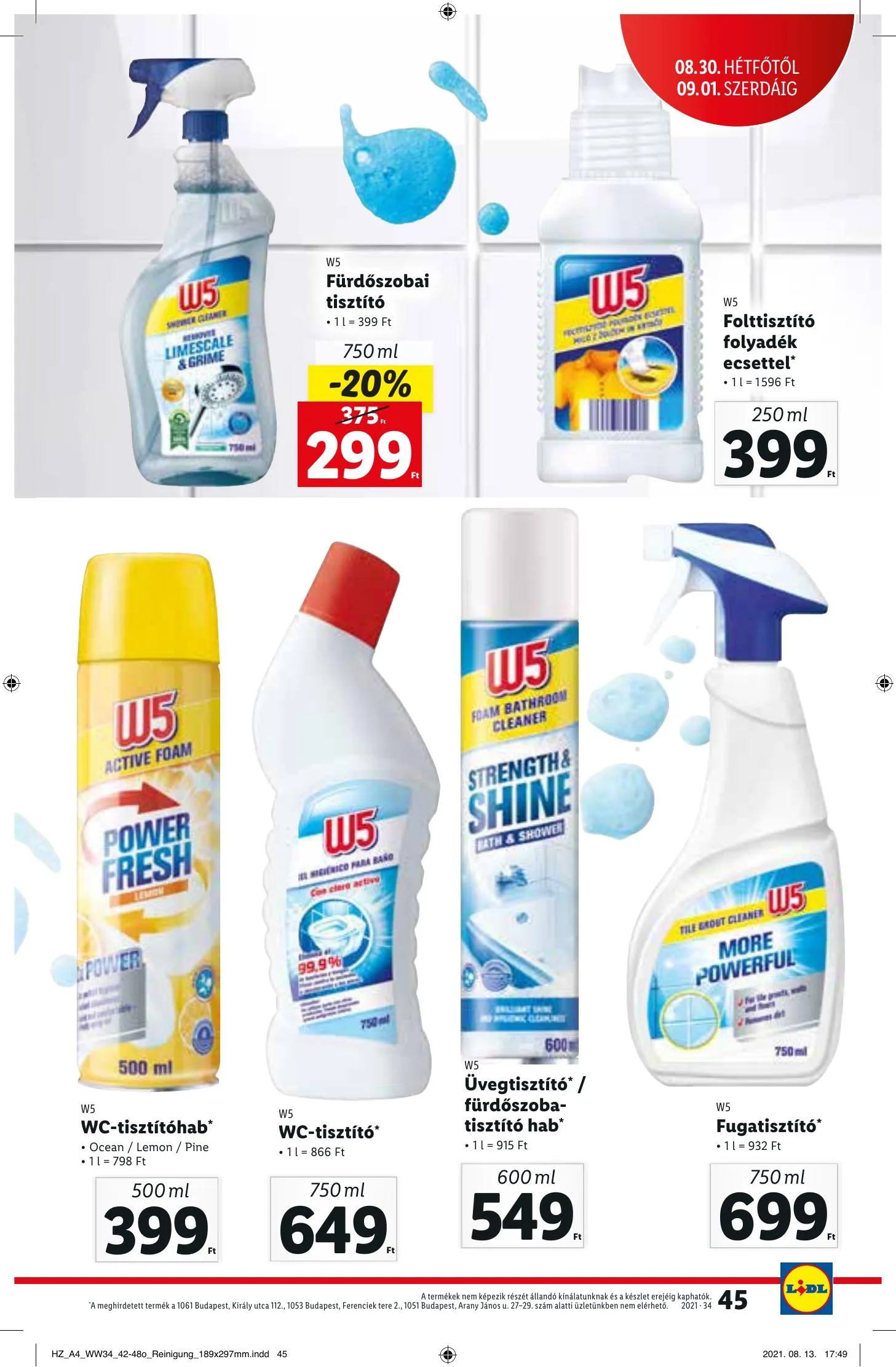 Lidl akciós újság 08.26–09.01 – 45. oldal