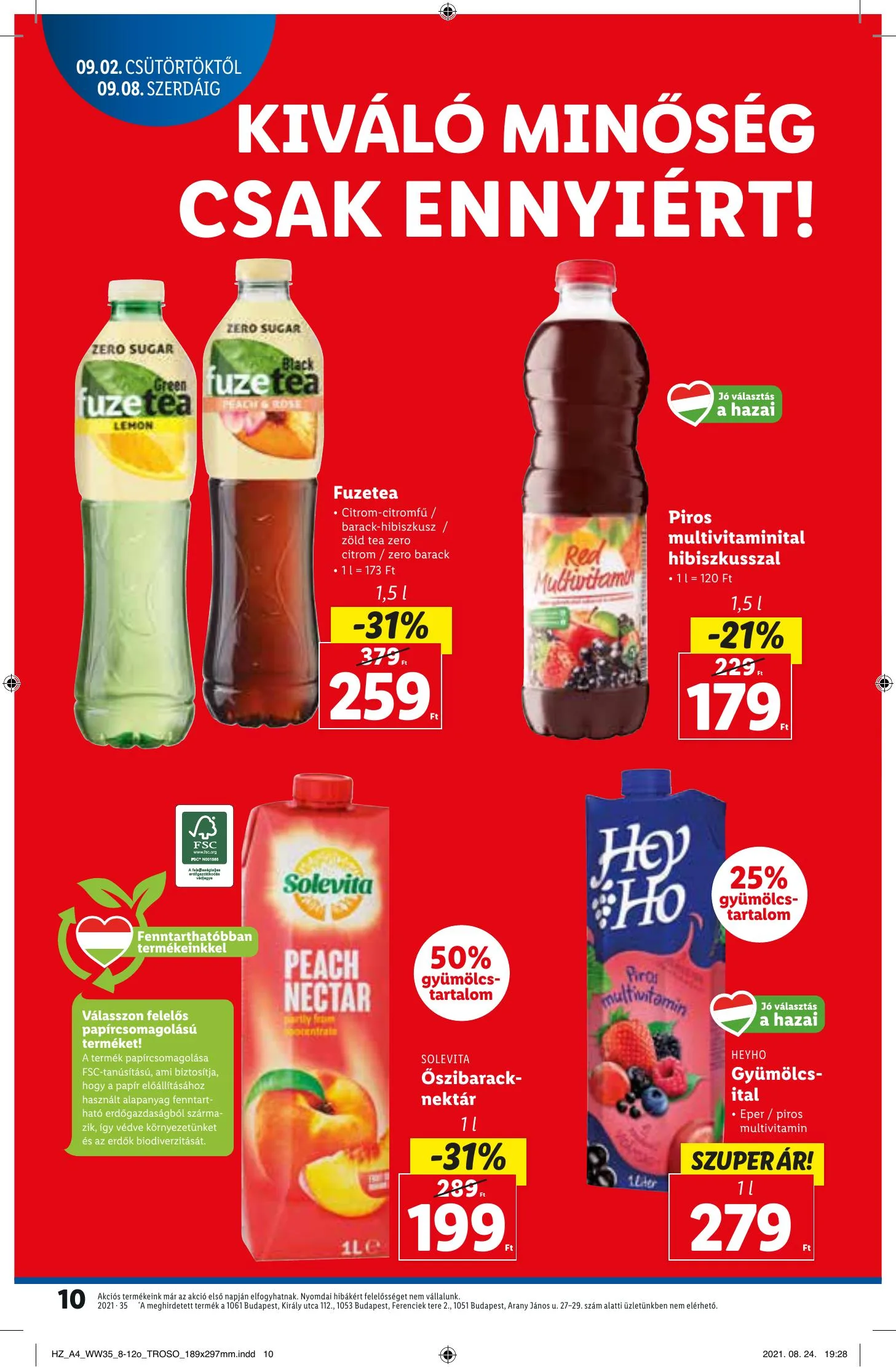 Lidl akciós újság 09.02–09.08 – 10. oldal