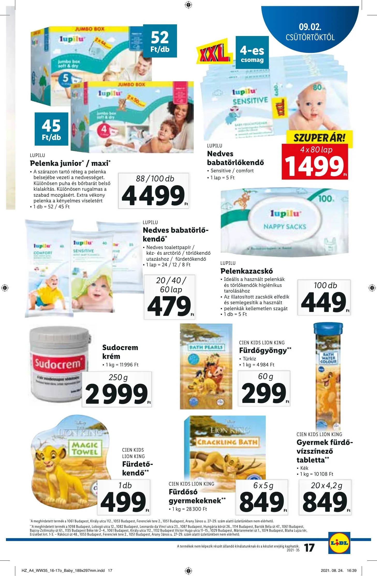 Lidl akciós újság 09.02–09.08 – 17. oldal
