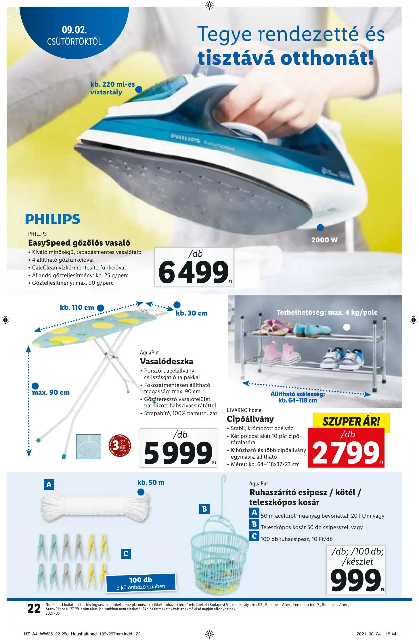 Lidl akciós újság 09.02–09.08 – 22. oldal
