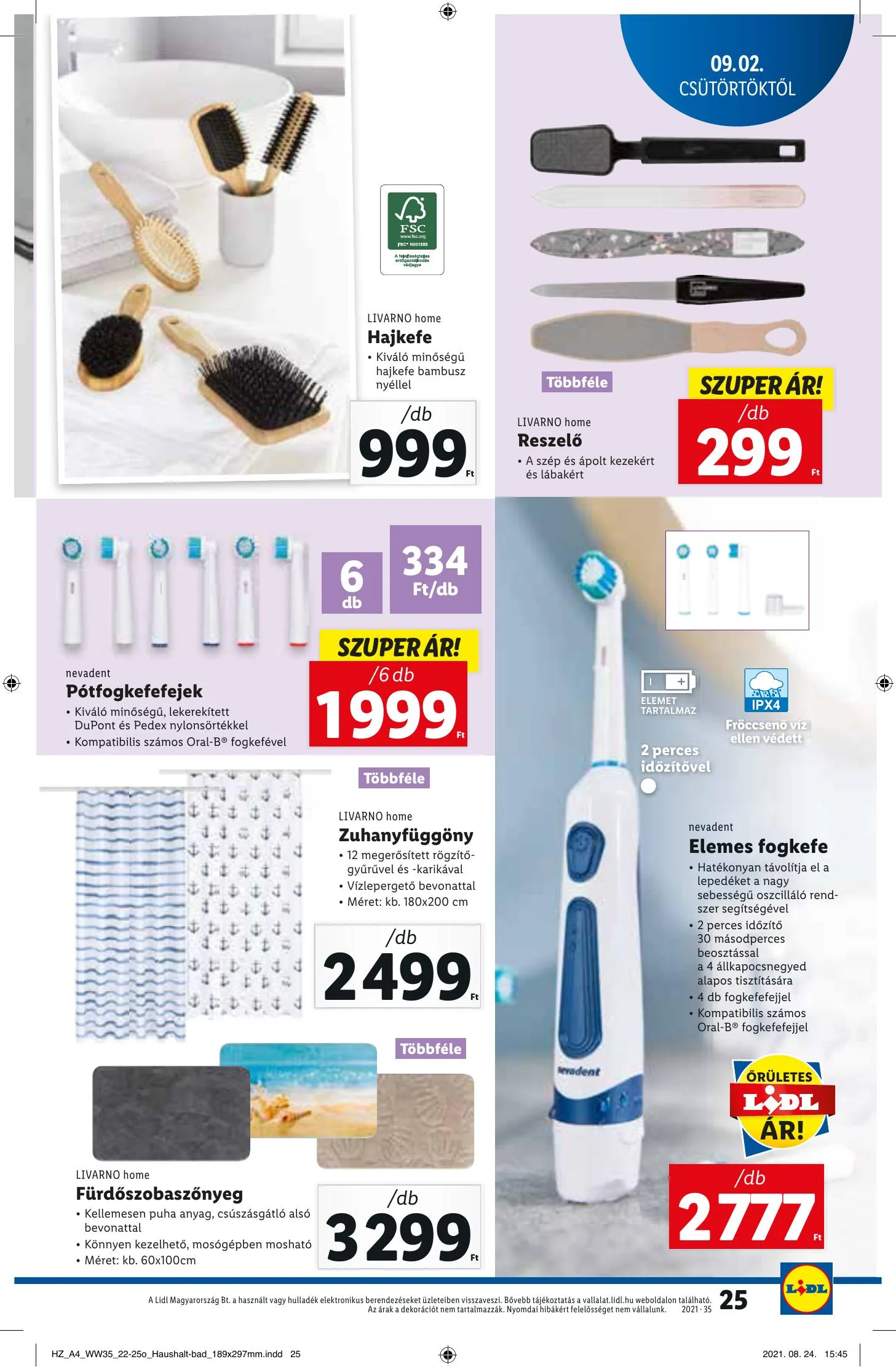 Lidl akciós újság 09.02–09.08 – 25. oldal