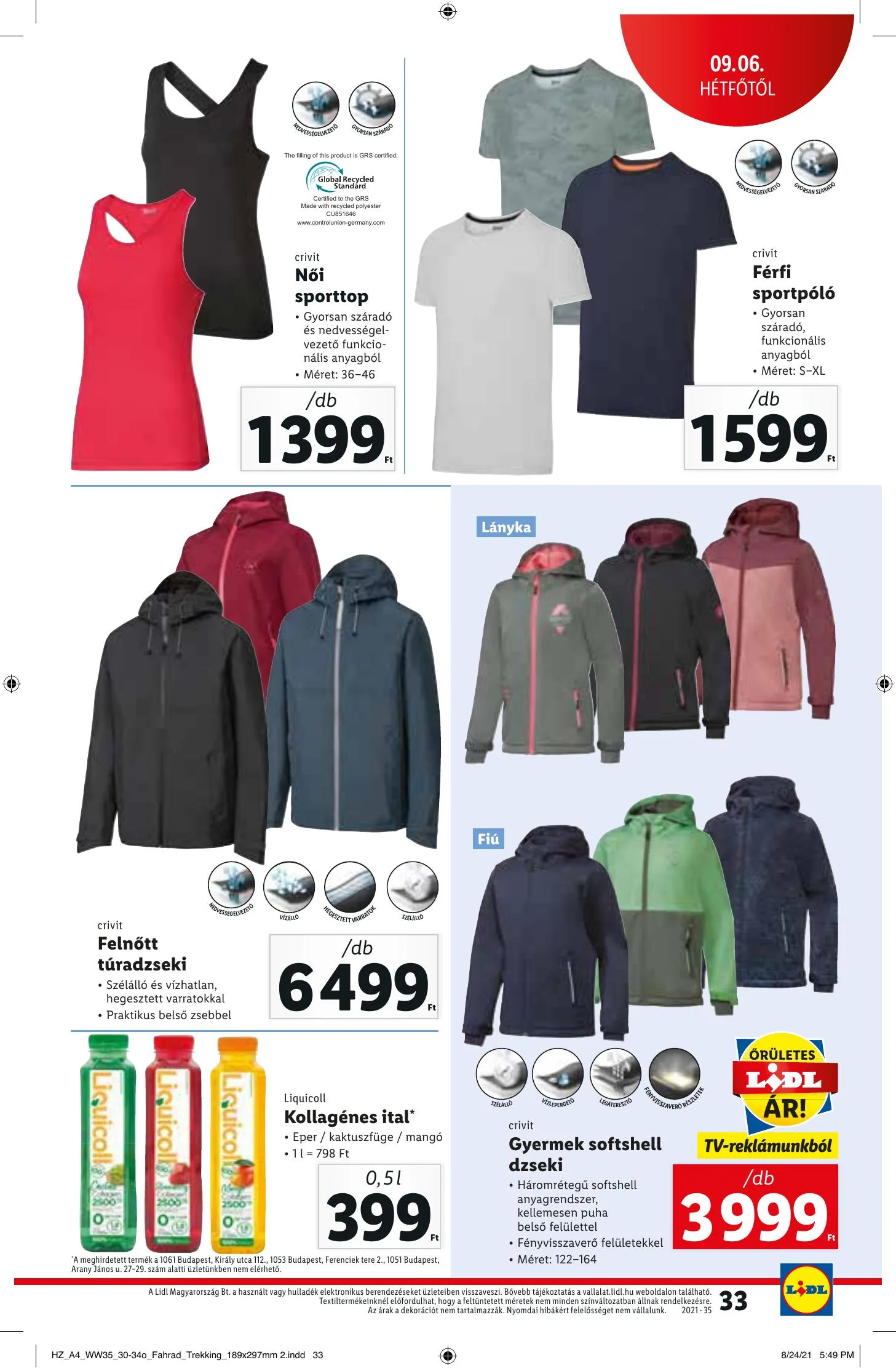 Lidl akciós újság 09.02–09.08 – 33. oldal