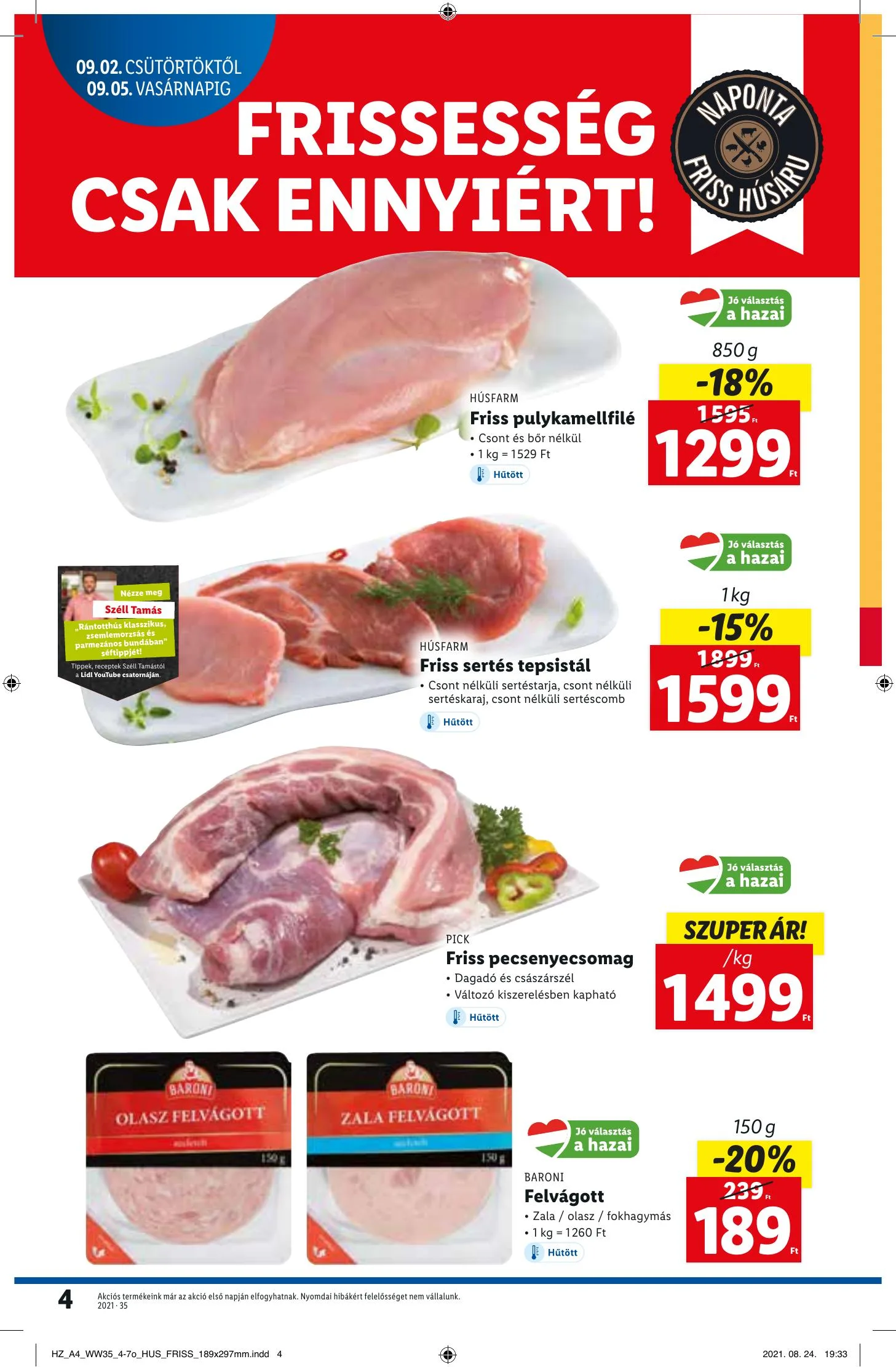 Lidl akciós újság 09.02–09.08 – 4. oldal