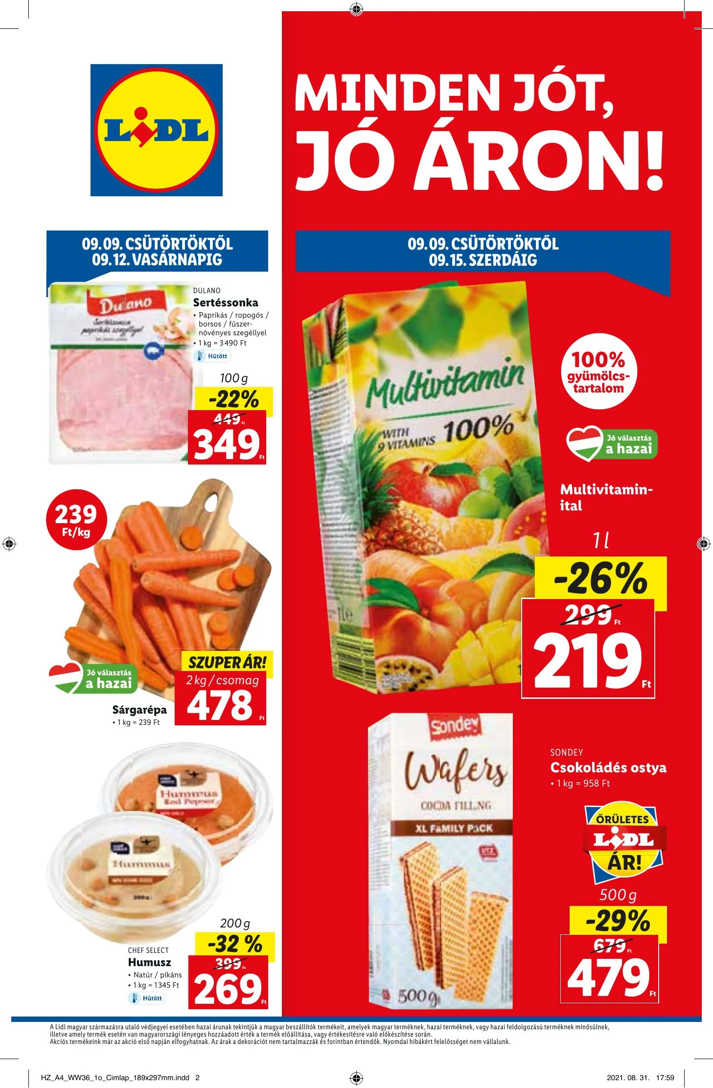 Lidl akciós újság 09.09–09.15