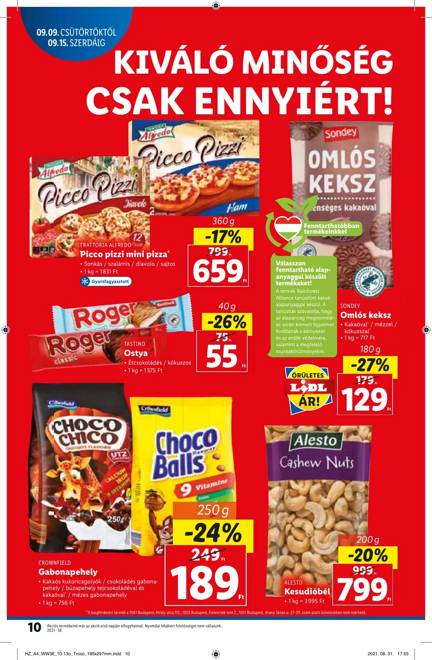 Lidl akciós újság 09.09–09.15 – 10. oldal