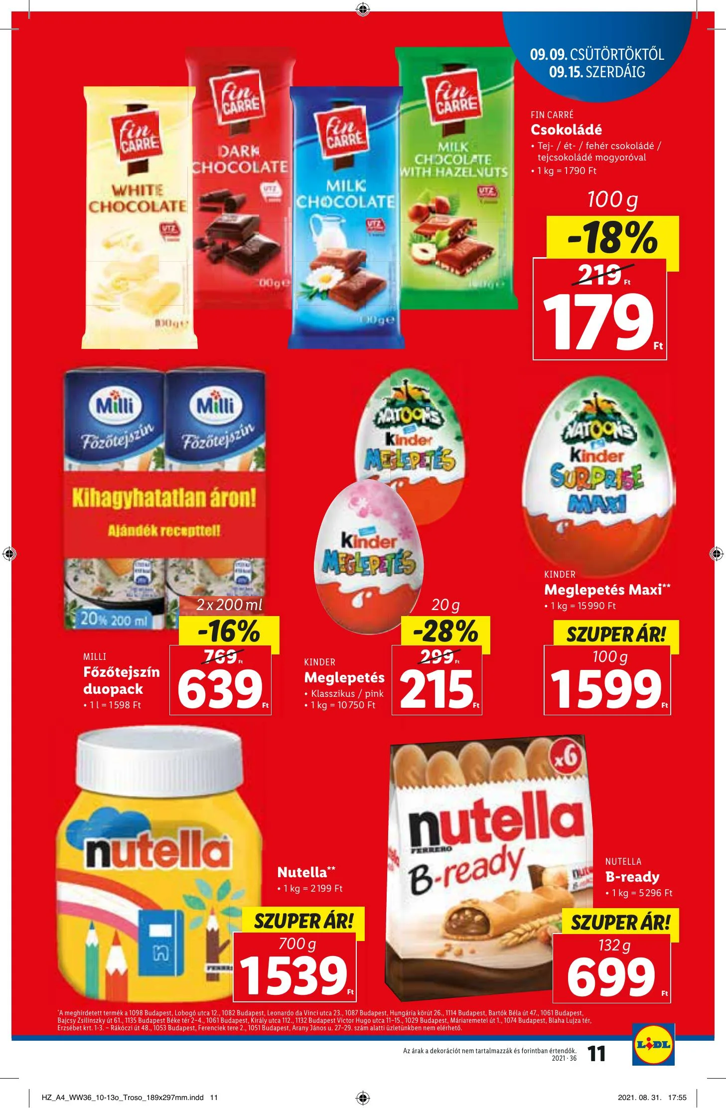 Lidl akciós újság 09.09–09.15 – 11. oldal