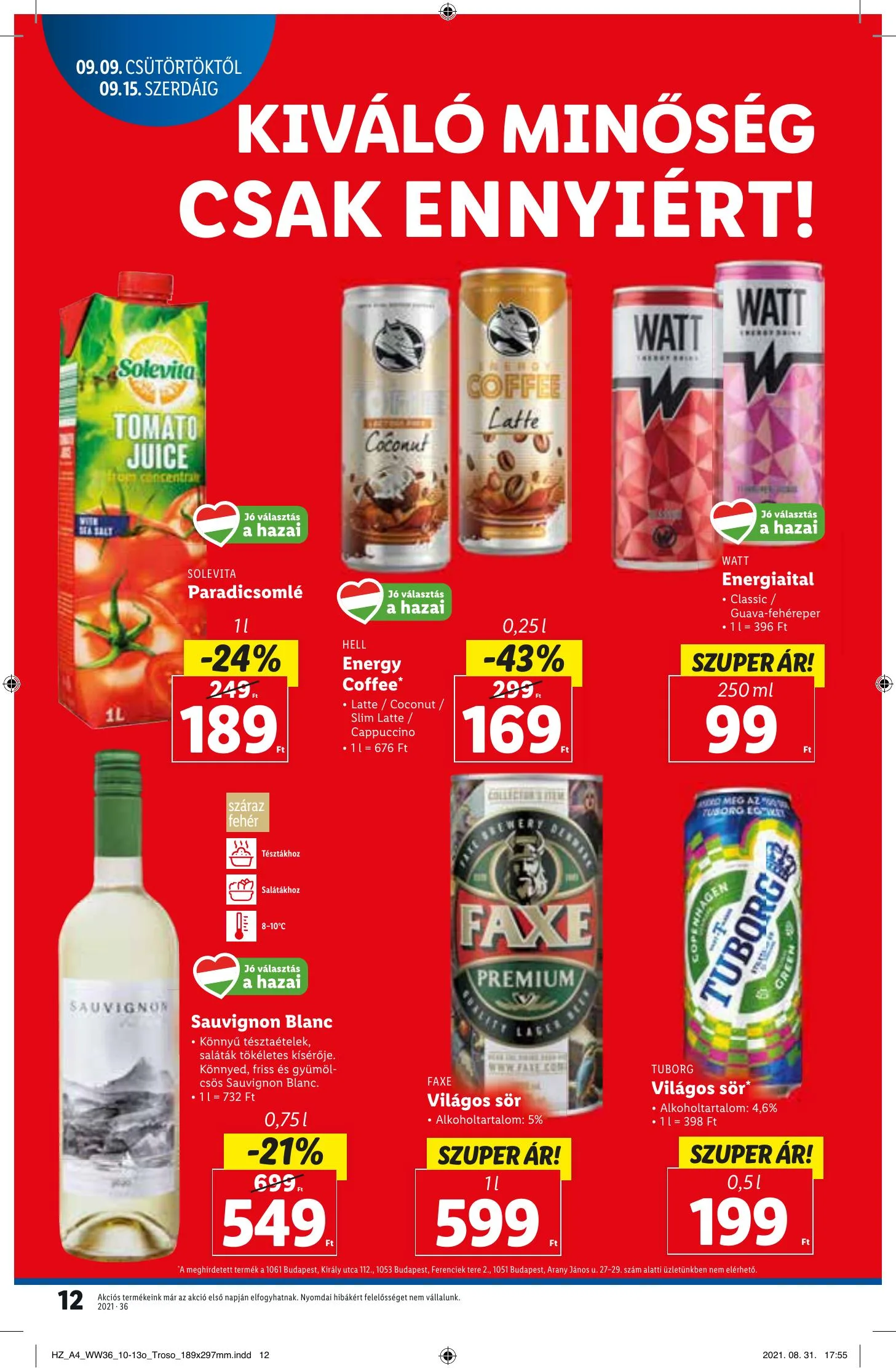 Lidl akciós újság 09.09–09.15 – 12. oldal