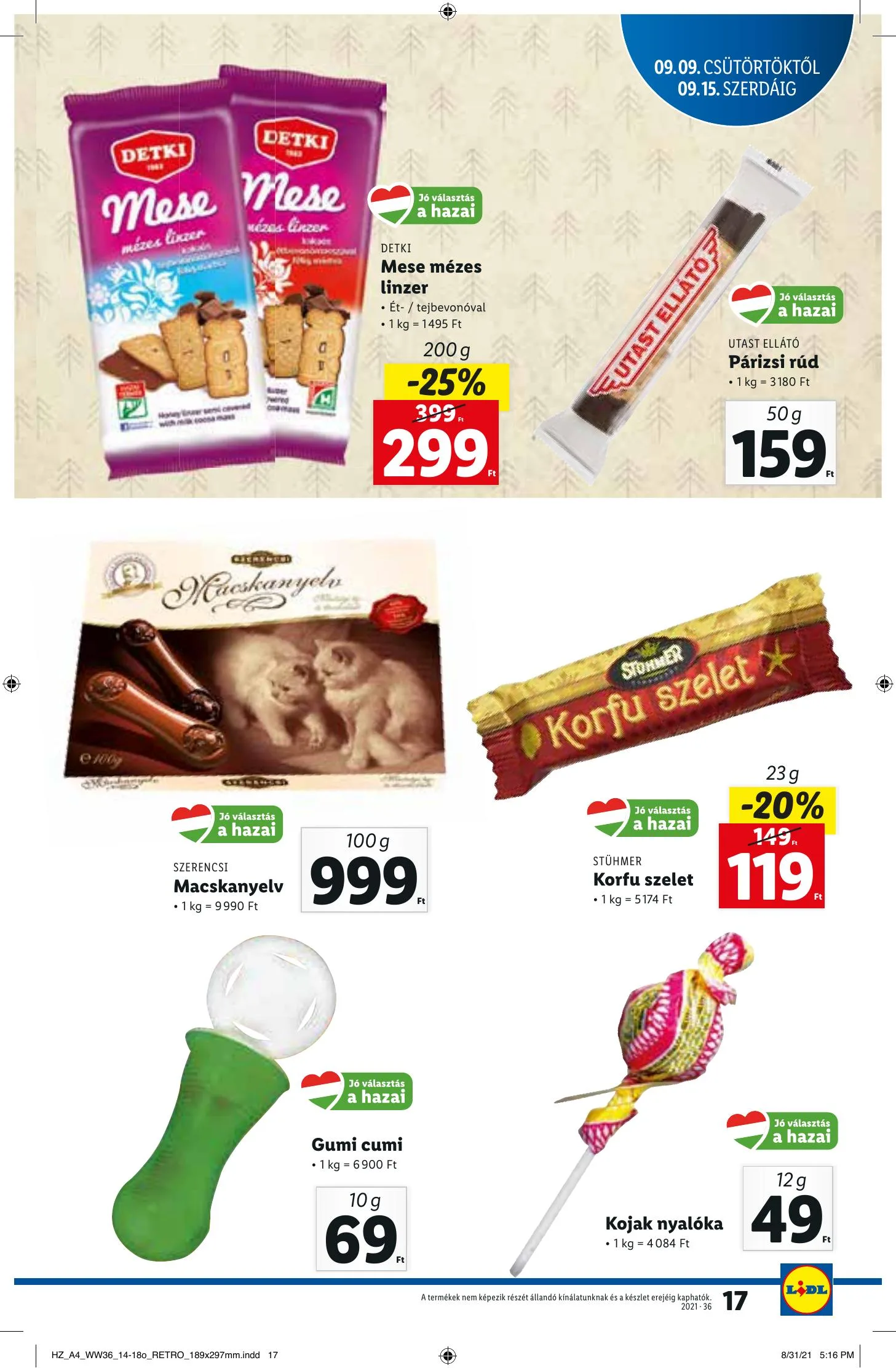 Lidl akciós újság 09.09–09.15 – 17. oldal
