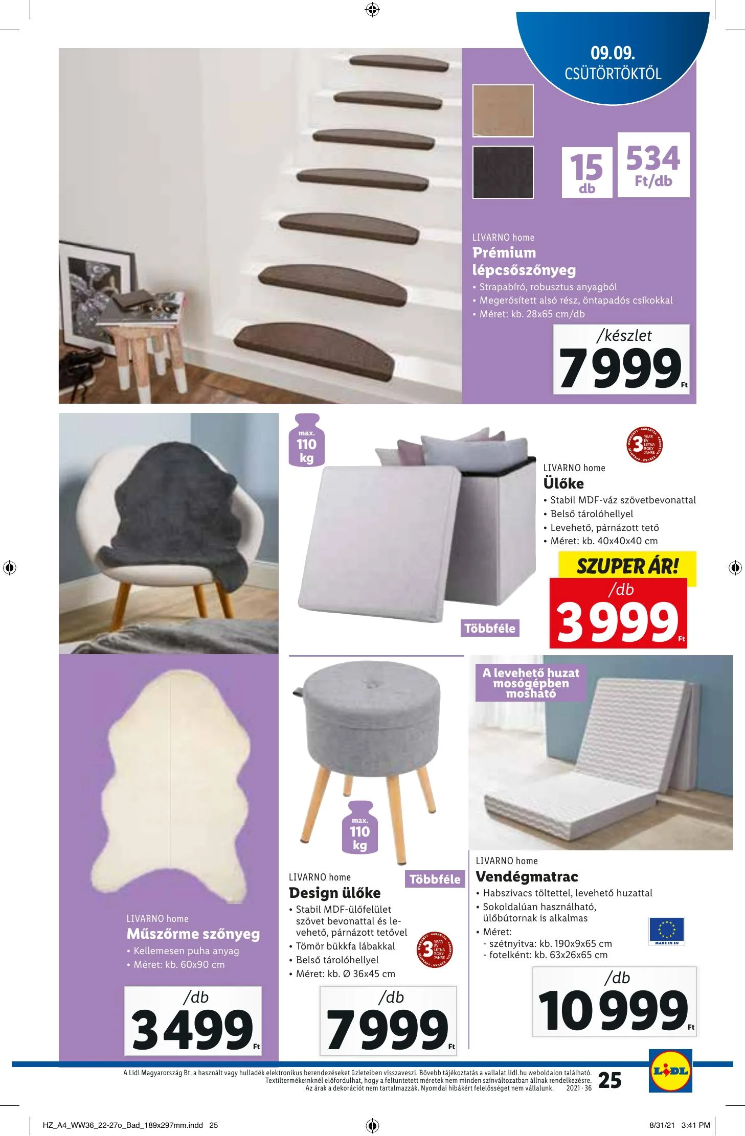 Lidl akciós újság 09.09–09.15 – 25. oldal