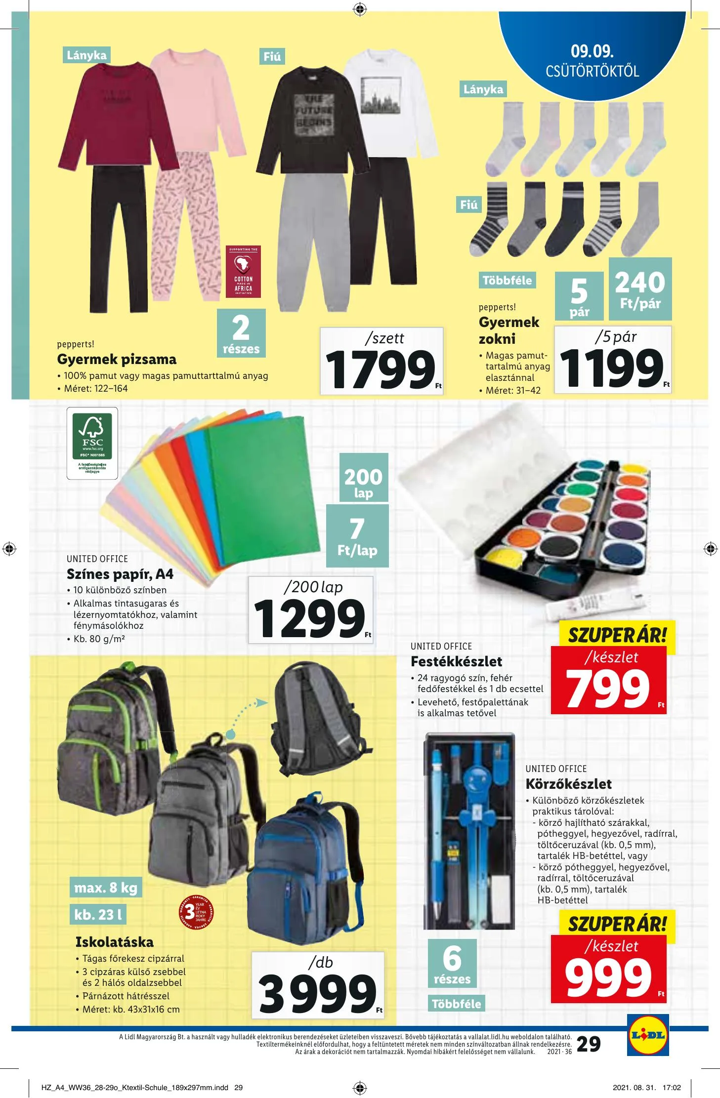 Lidl akciós újság 09.09–09.15 – 29. oldal
