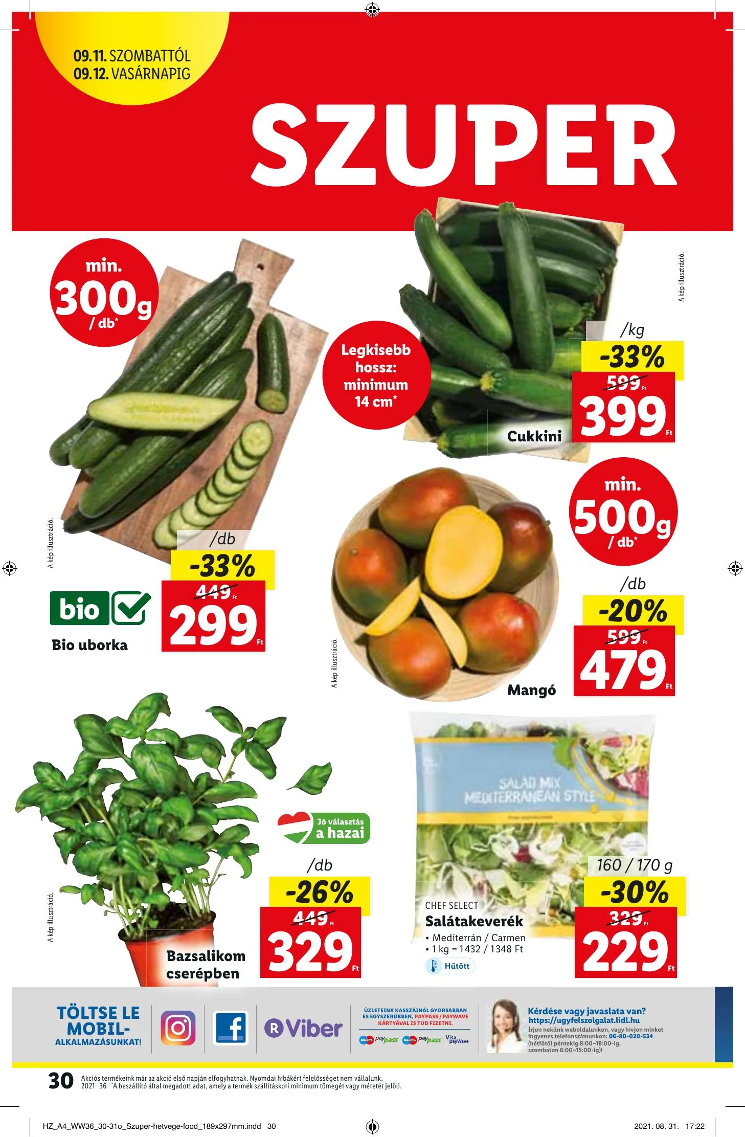 Lidl akciós újság 09.09–09.15 – 30. oldal