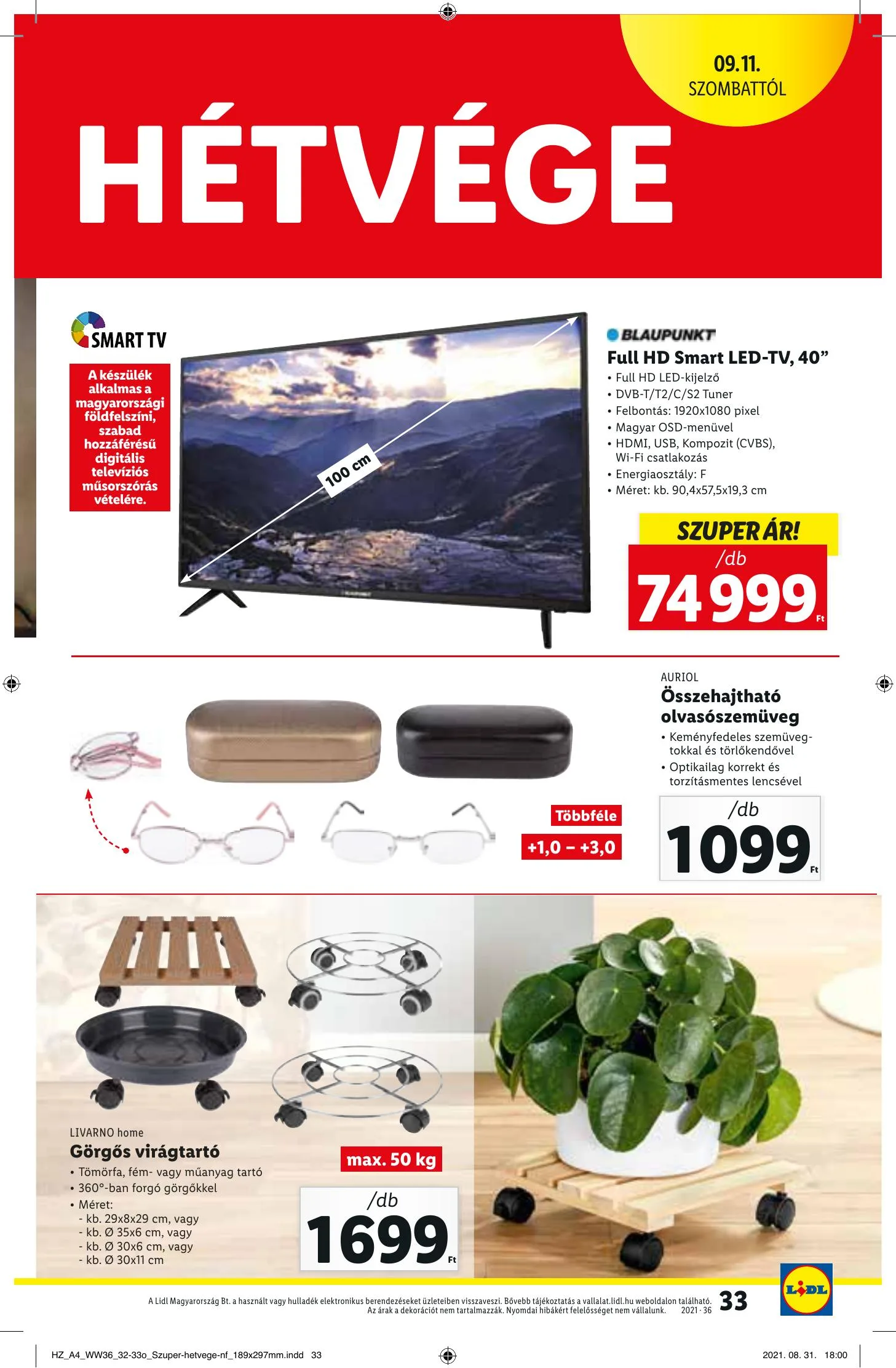 Lidl akciós újság 09.09–09.15 – 33. oldal