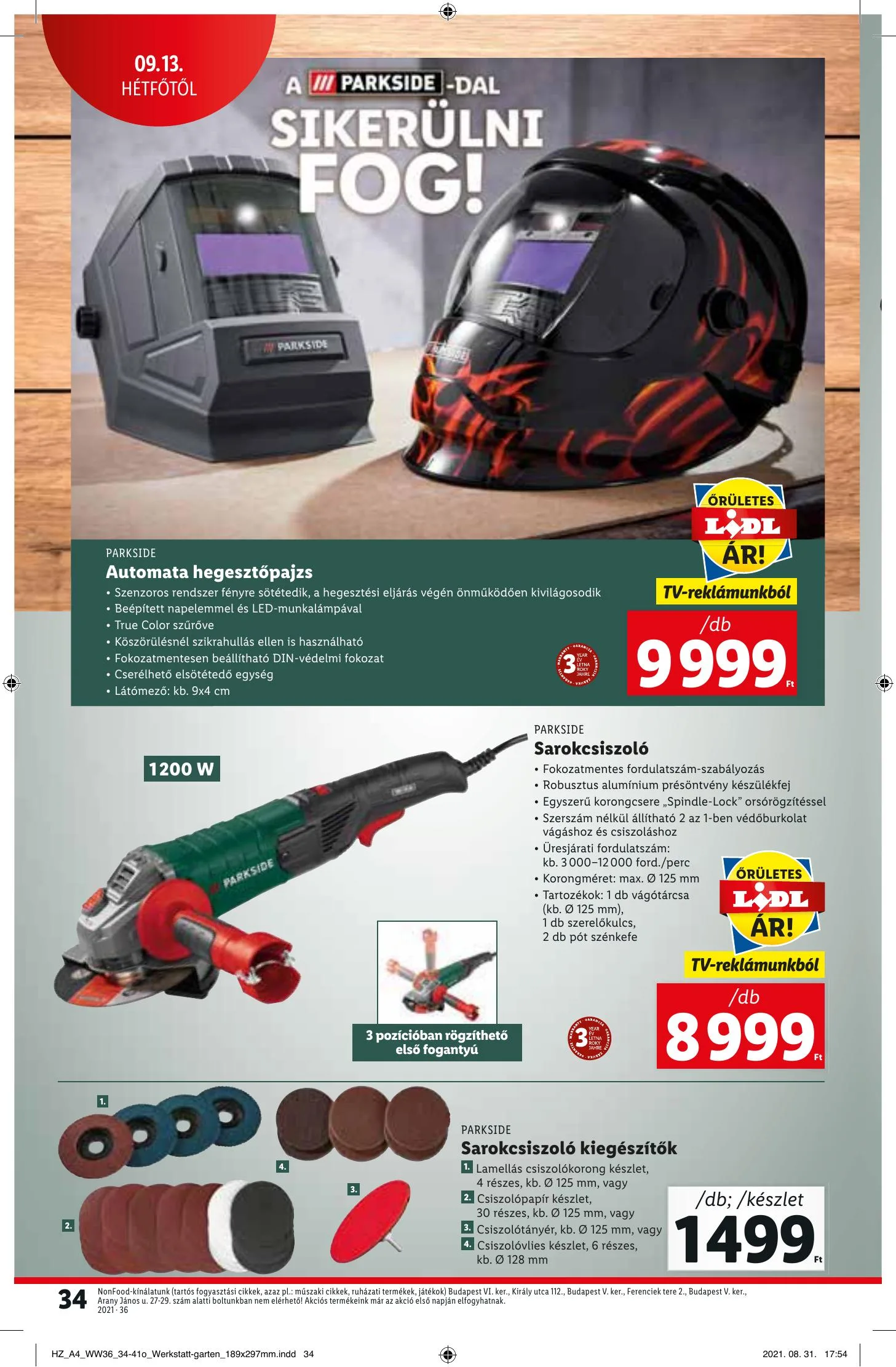 Lidl akciós újság 09.09–09.15 – 34. oldal