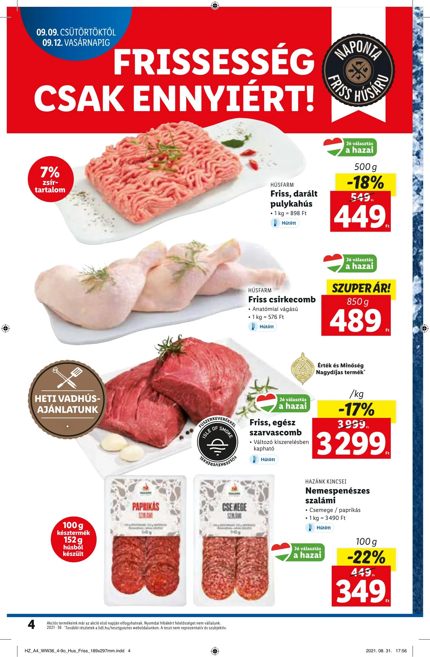 Lidl akciós újság 09.09–09.15 – 4. oldal