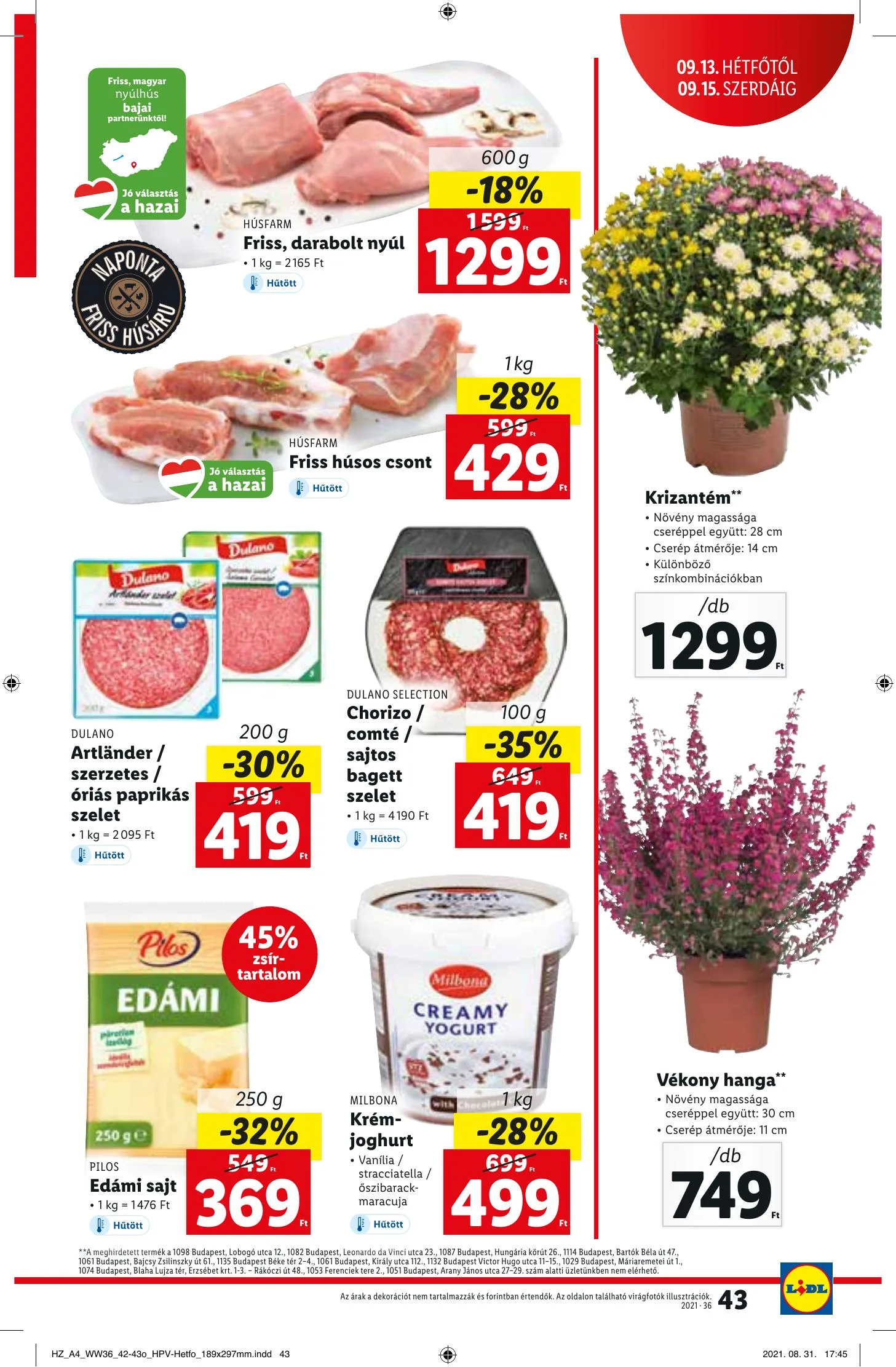 Lidl akciós újság 09.09–09.15 – 43. oldal
