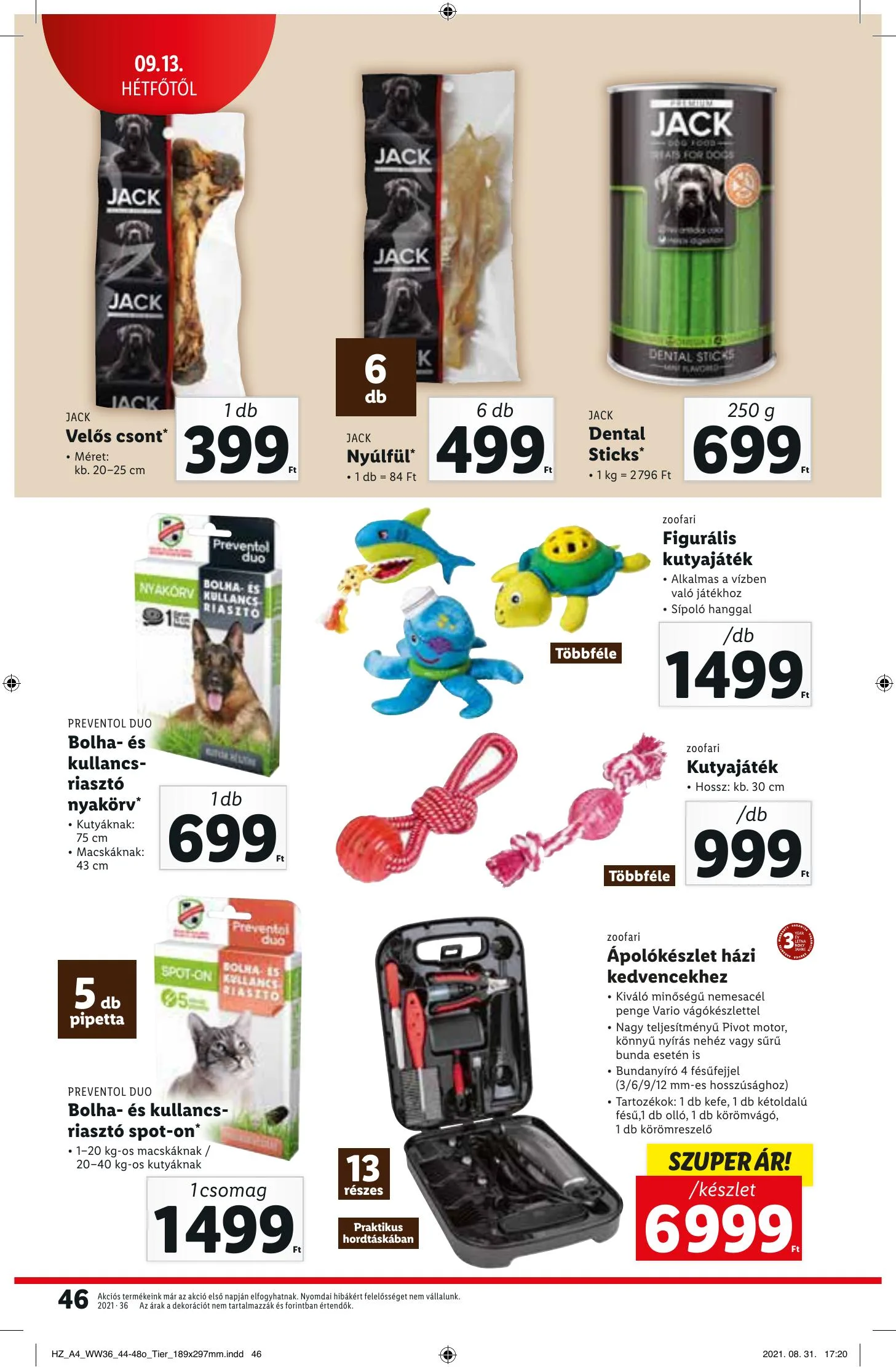 Lidl akciós újság 09.09–09.15 – 46. oldal