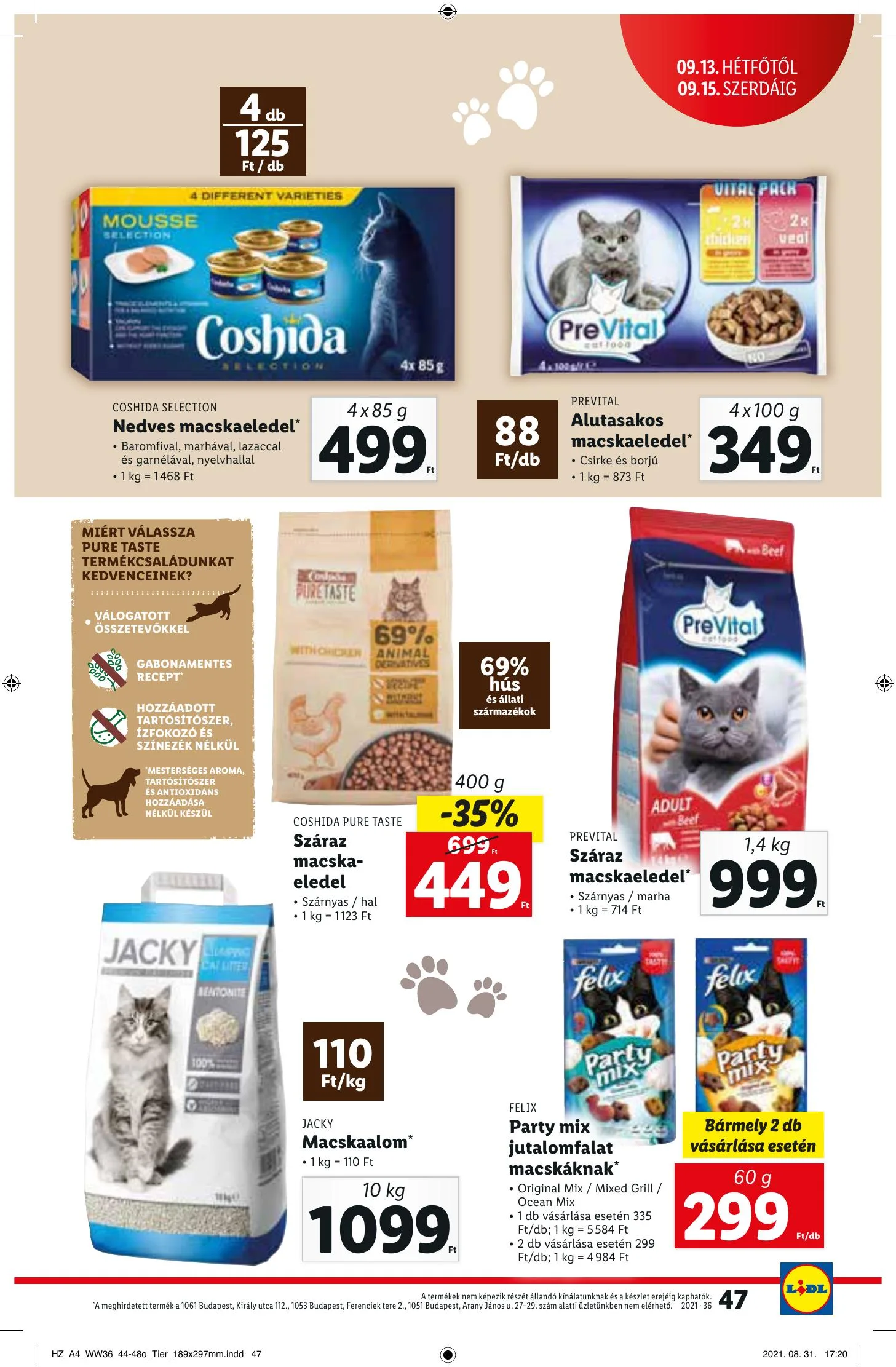 Lidl akciós újság 09.09–09.15 – 47. oldal