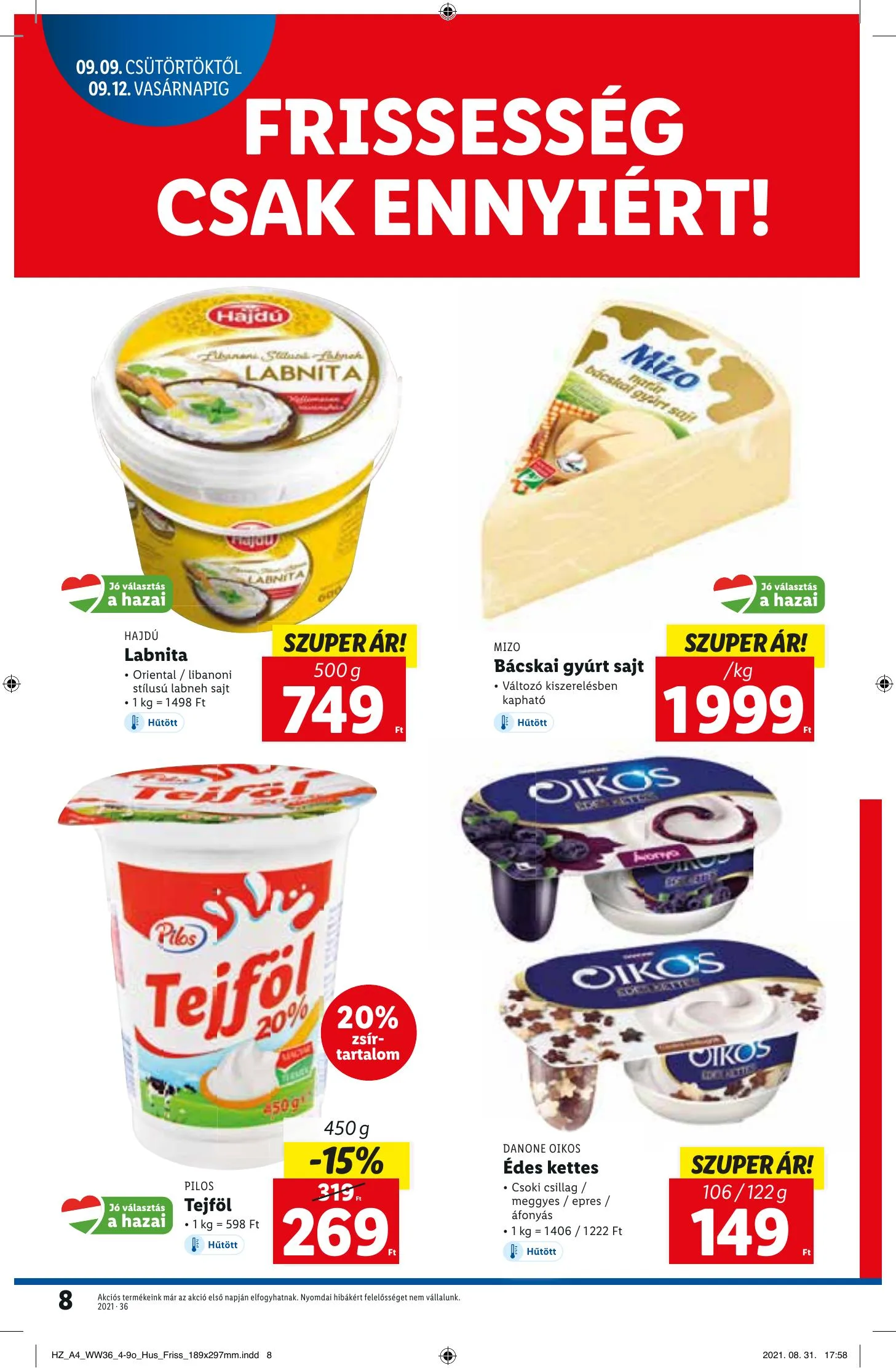 Lidl akciós újság 09.09–09.15 – 8. oldal