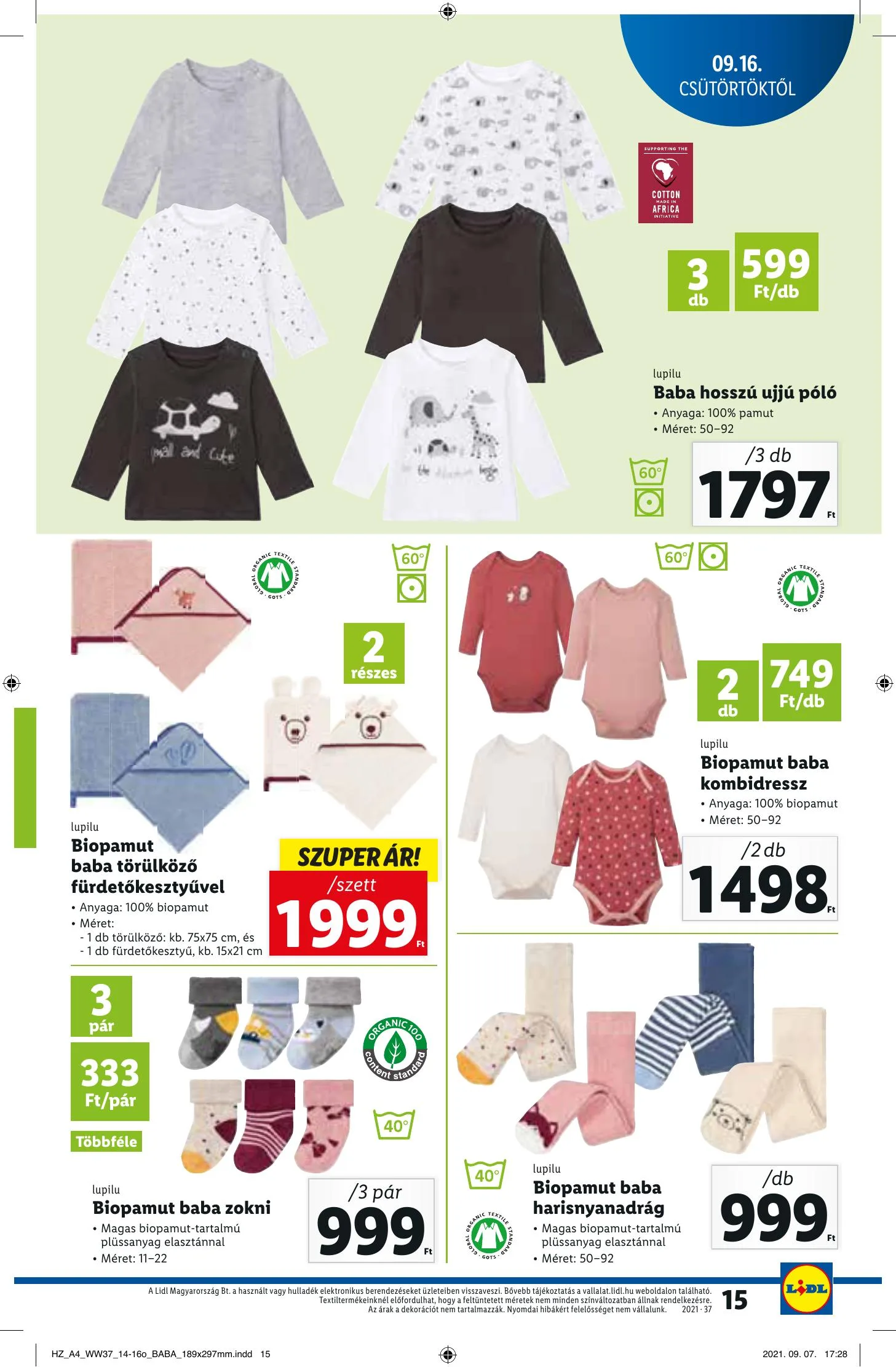 Lidl akciós újság 09.16–09.22 – 15. oldal