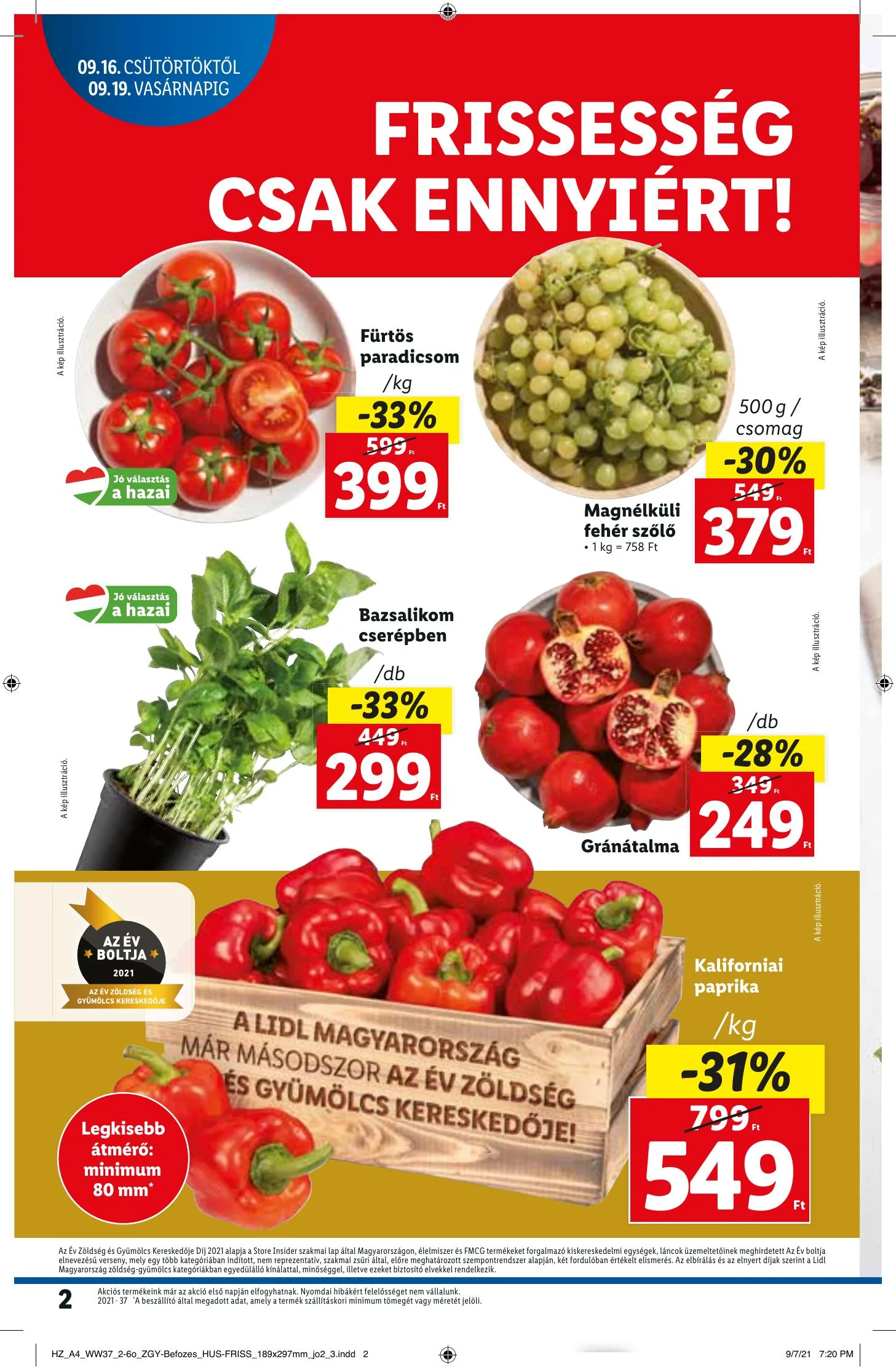 Lidl akciós újság 09.16–09.22 – 2. oldal