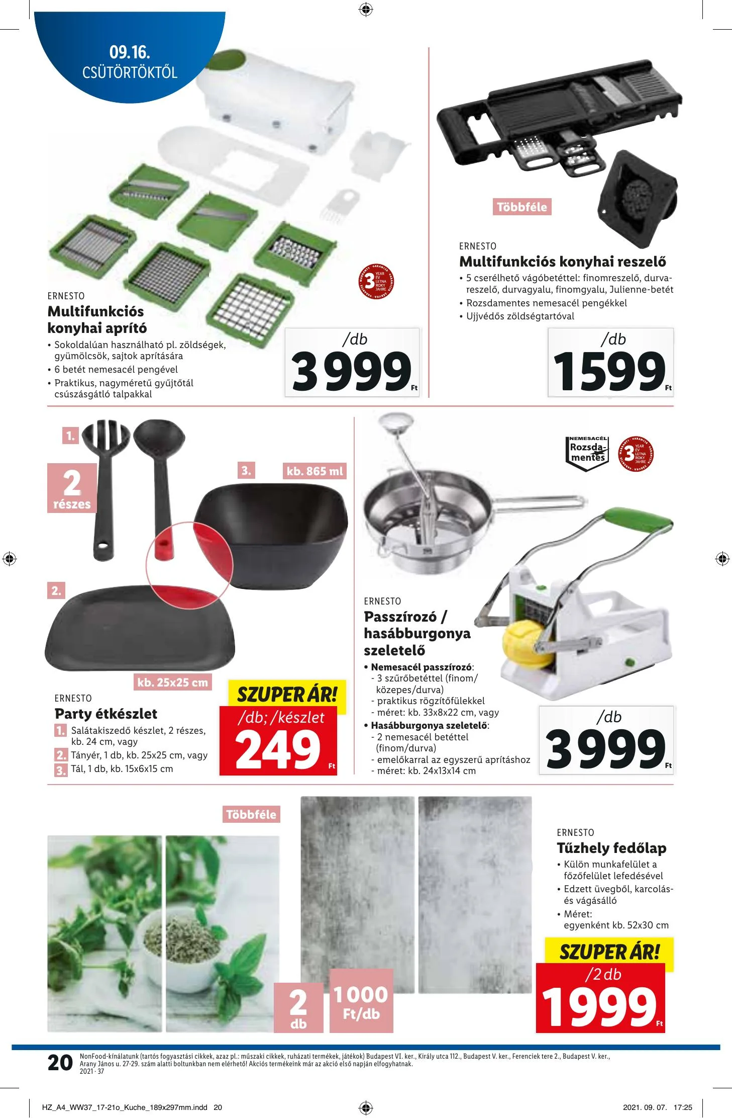 Lidl akciós újság 09.16–09.22 – 20. oldal