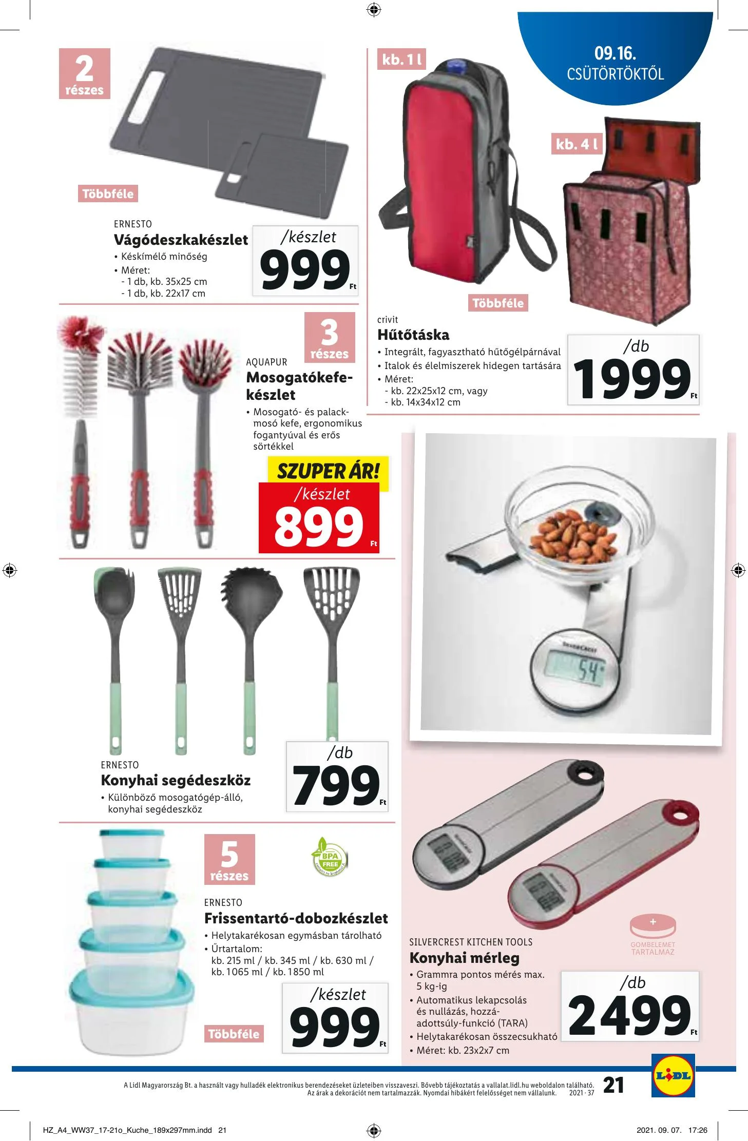 Lidl akciós újság 09.16–09.22 – 21. oldal