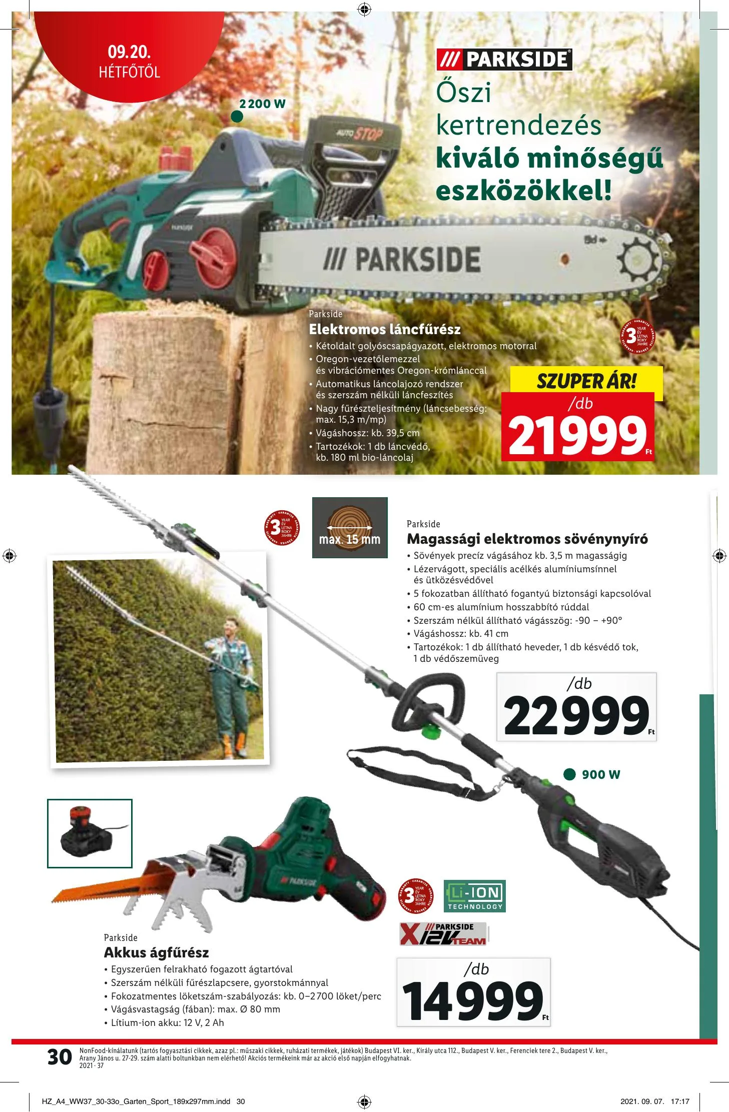 Lidl akciós újság 09.16–09.22 – 30. oldal