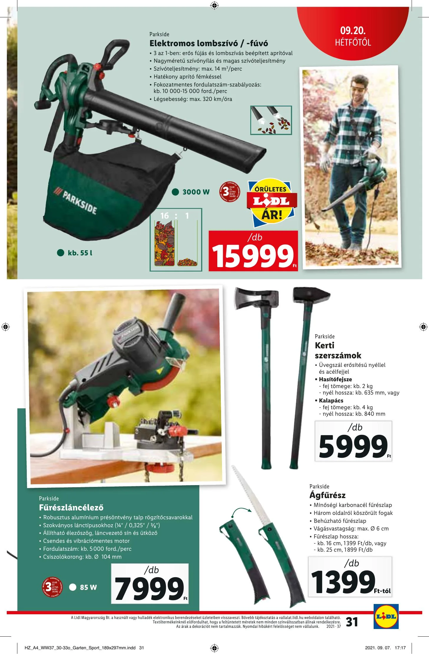 Lidl akciós újság 09.16–09.22 – 31. oldal