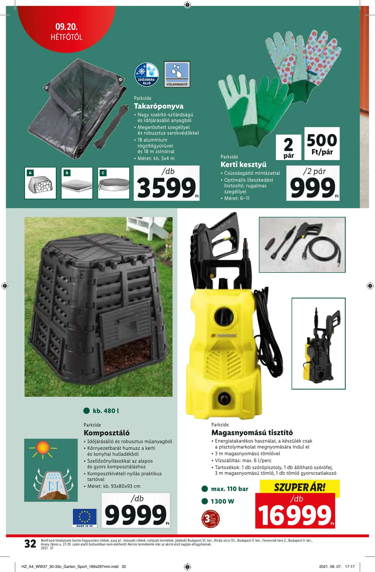 Lidl akciós újság 09.16–09.22 – 32. oldal