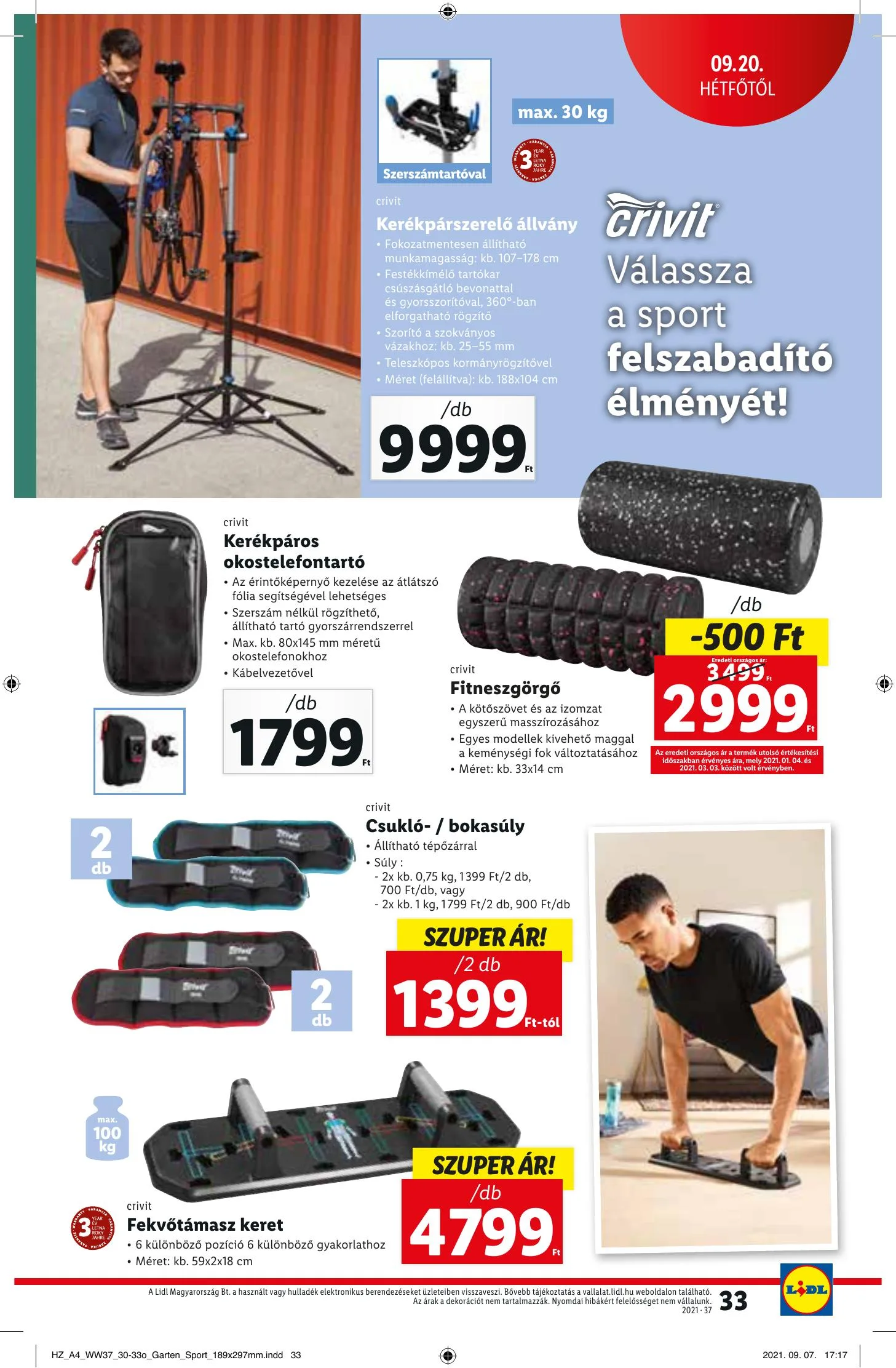 Lidl akciós újság 09.16–09.22 – 33. oldal