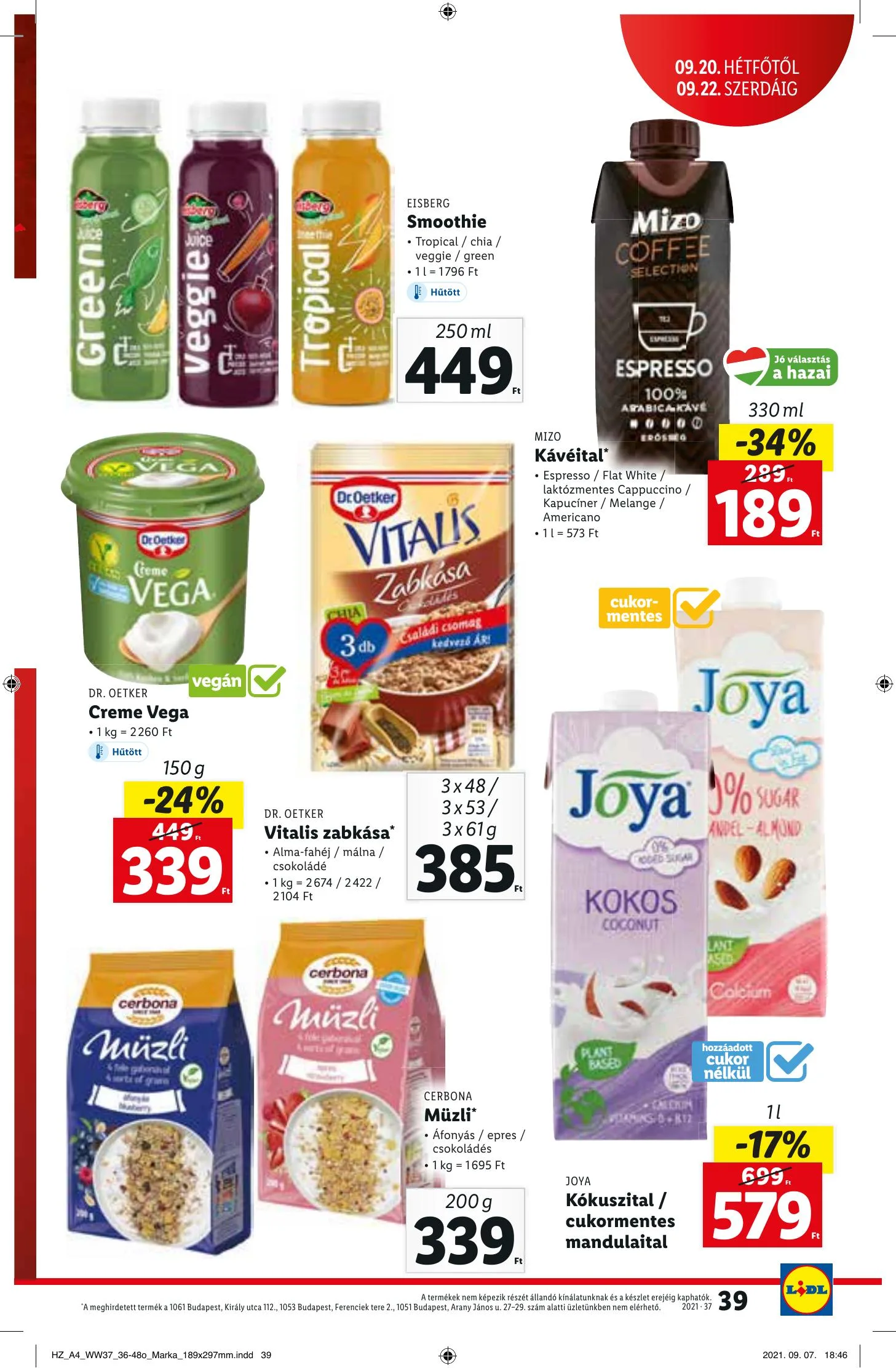 Lidl akciós újság 09.16–09.22 – 39. oldal