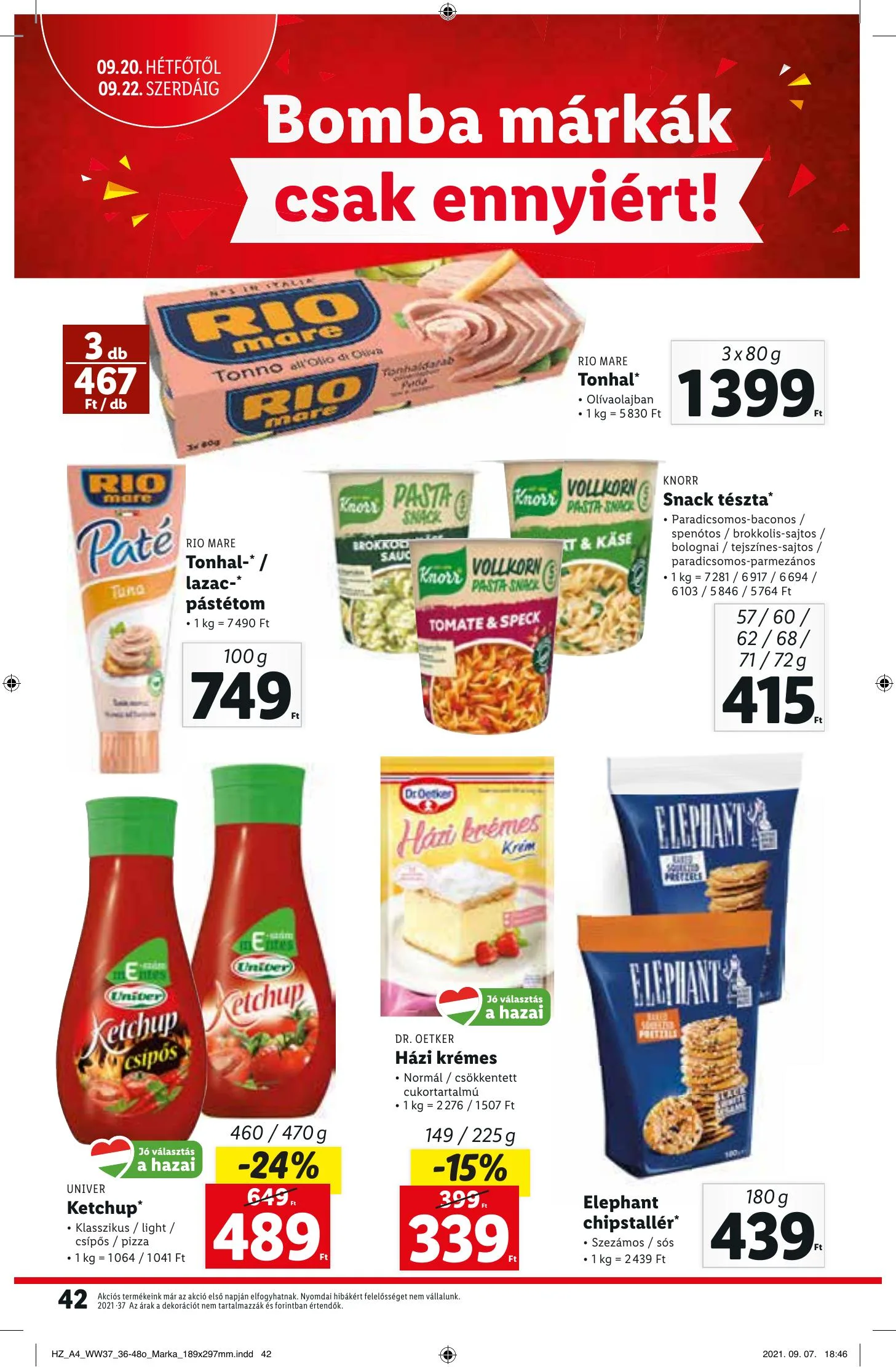Lidl akciós újság 09.16–09.22 – 42. oldal