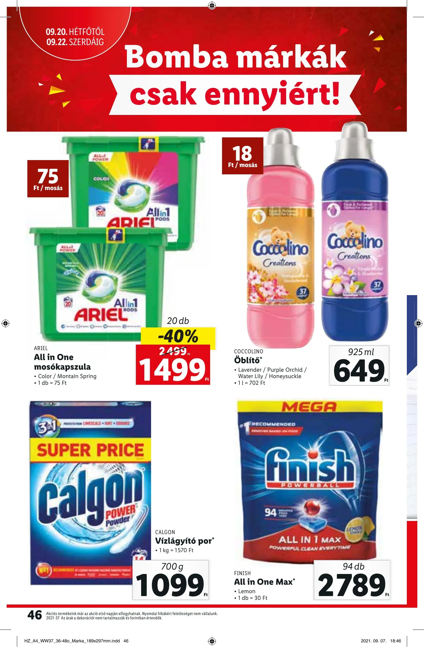 Lidl akciós újság 09.16–09.22 – 46. oldal